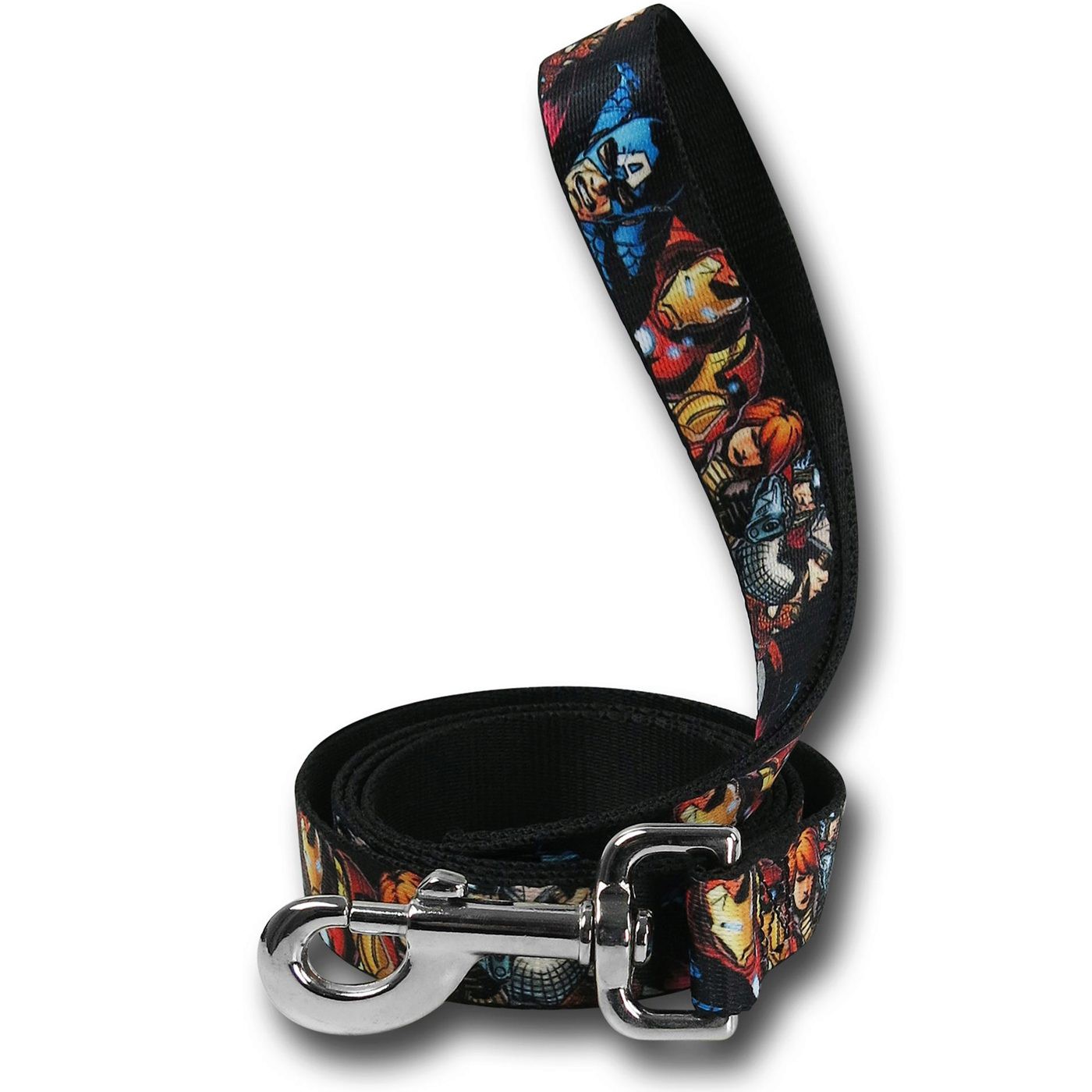 Avengers Collage Dog Leash, Black