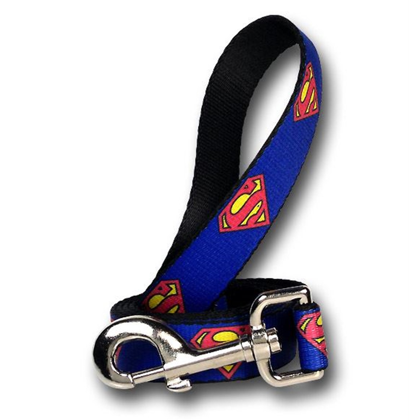 Superman Symbols Dog Leash, Blue