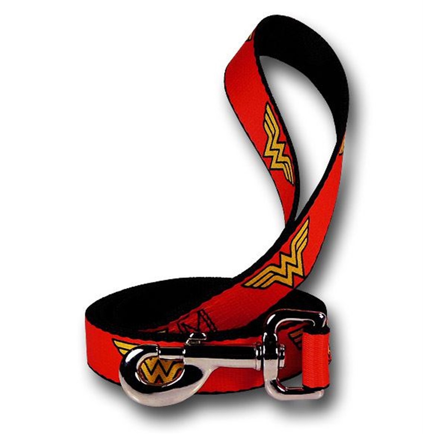 Wonder Woman Symbol Red Dog Leash, Red