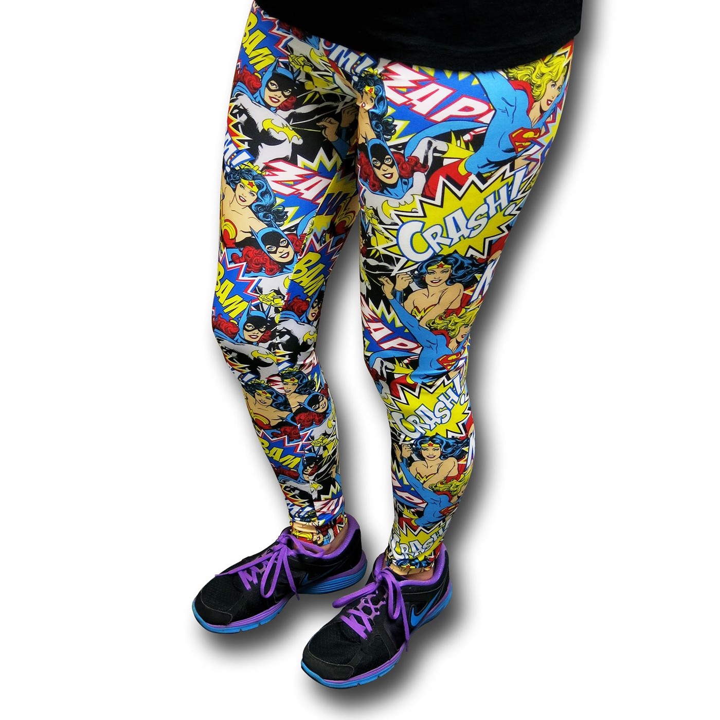 DC Heroines Crash Bam Women's Leggings, Red