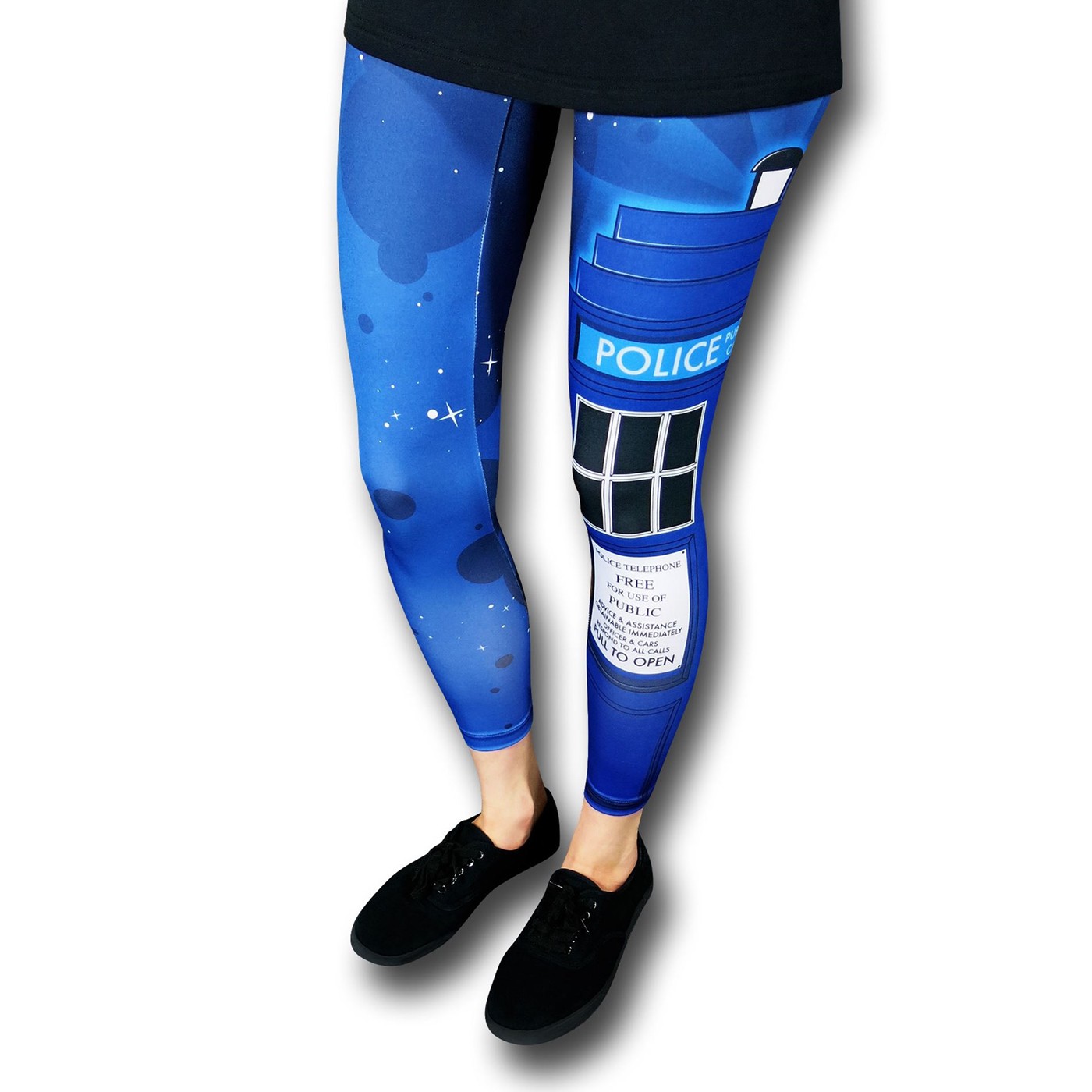 Doctor Who TARDIS Womens Leggings, Blue