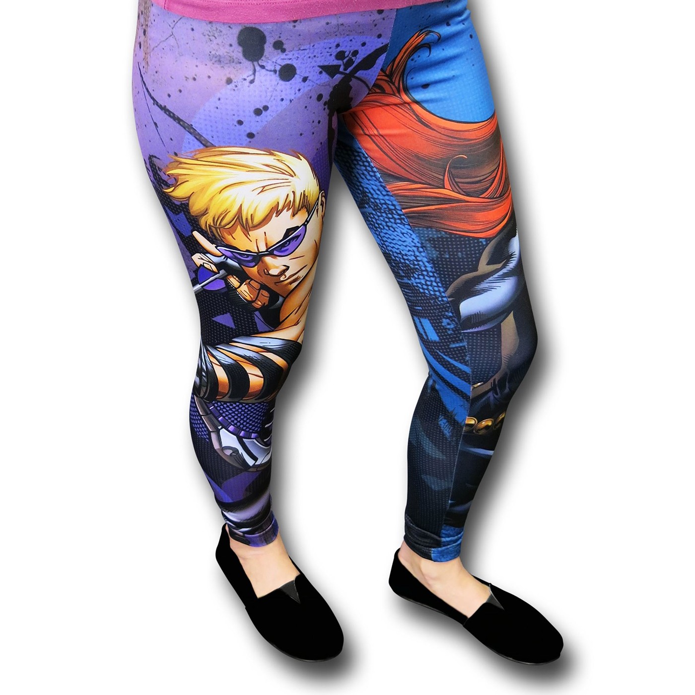 Hawkeye & Black Widow Leggings, Purple