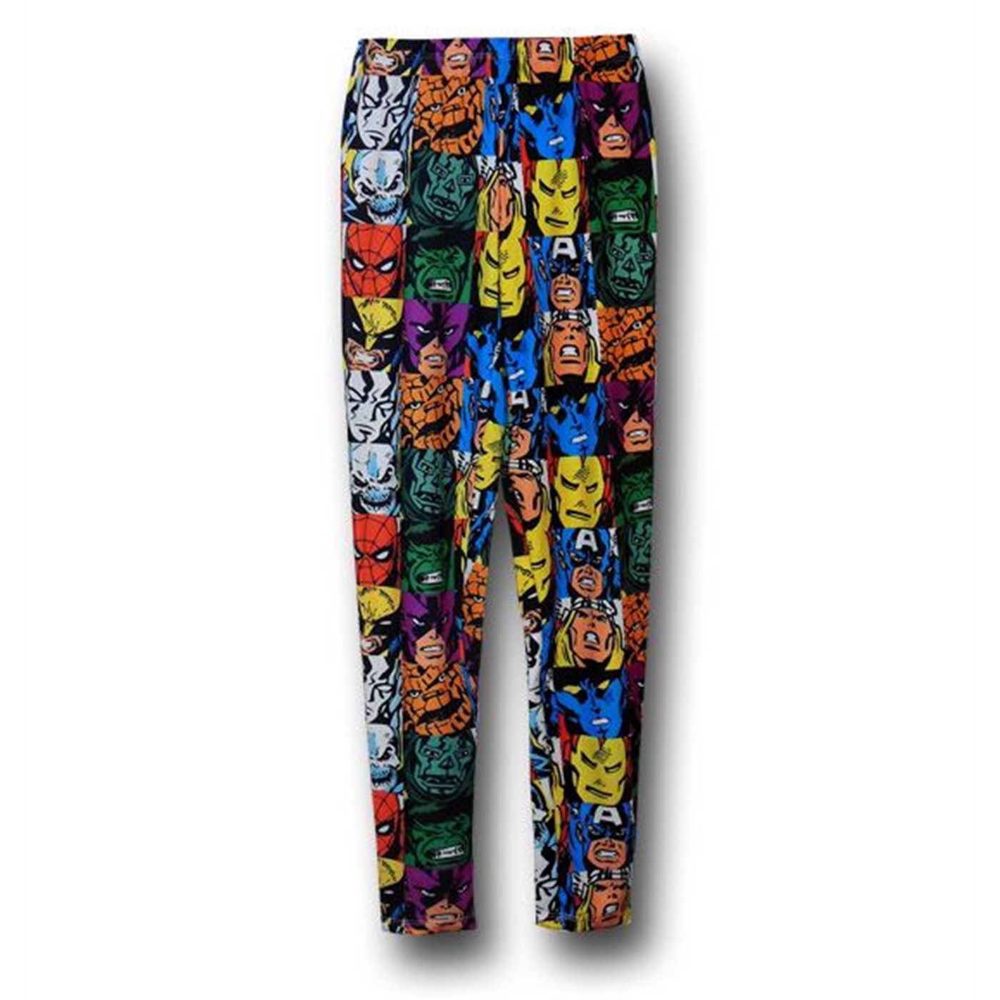 Marvel Faces All-Over Print Women's Leggings, Black