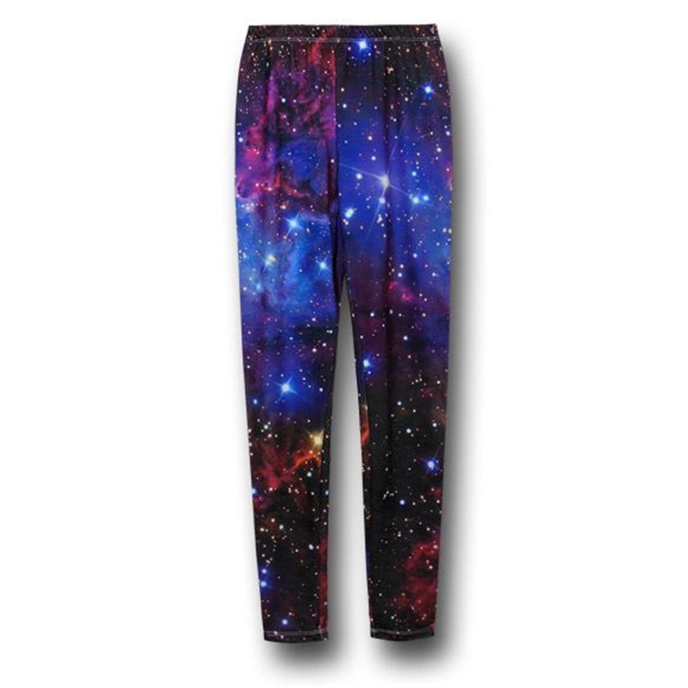 Space Theme All-Over Print Women's Leggings, Black
