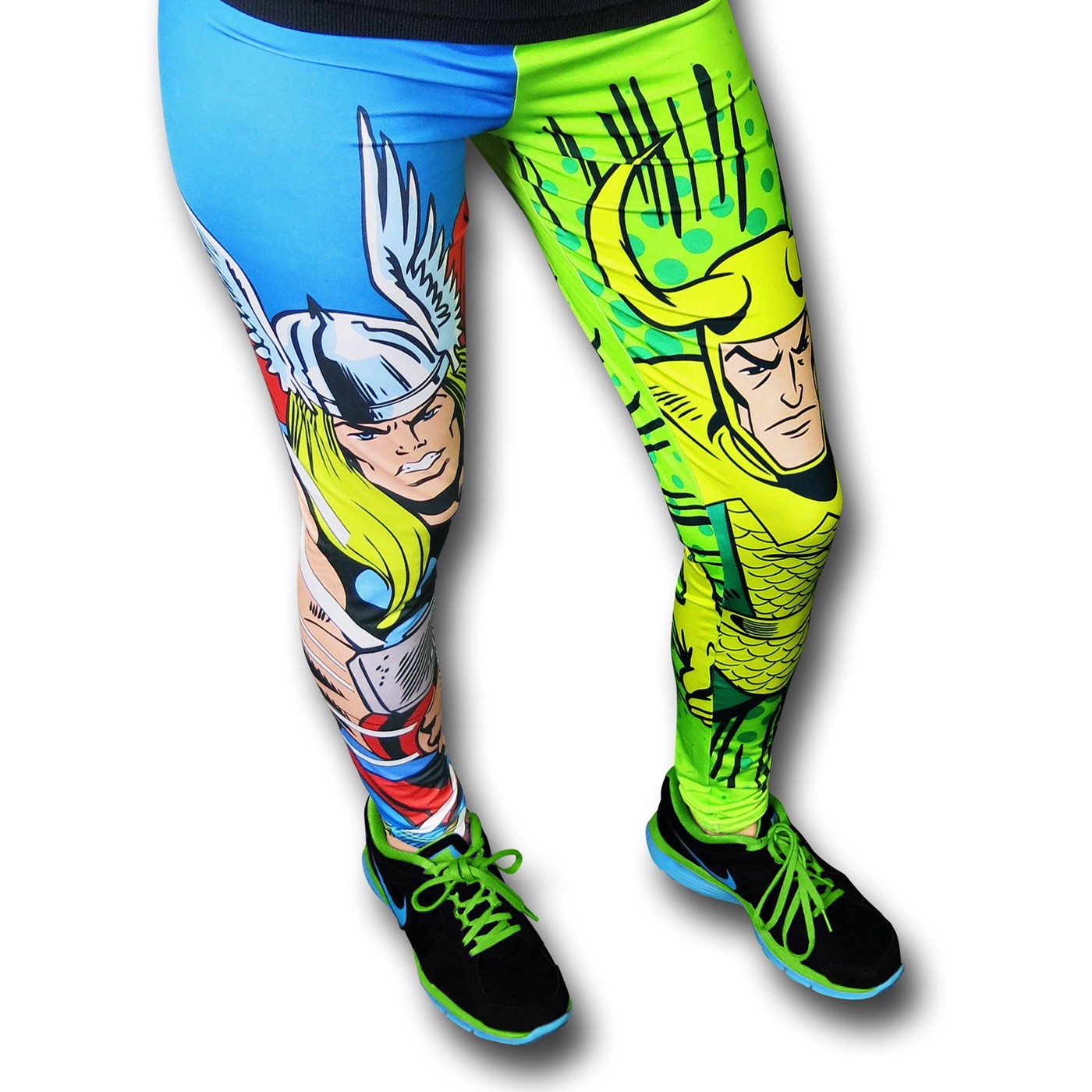 Thor & Loki Cosmic Pop Leggings, Blue