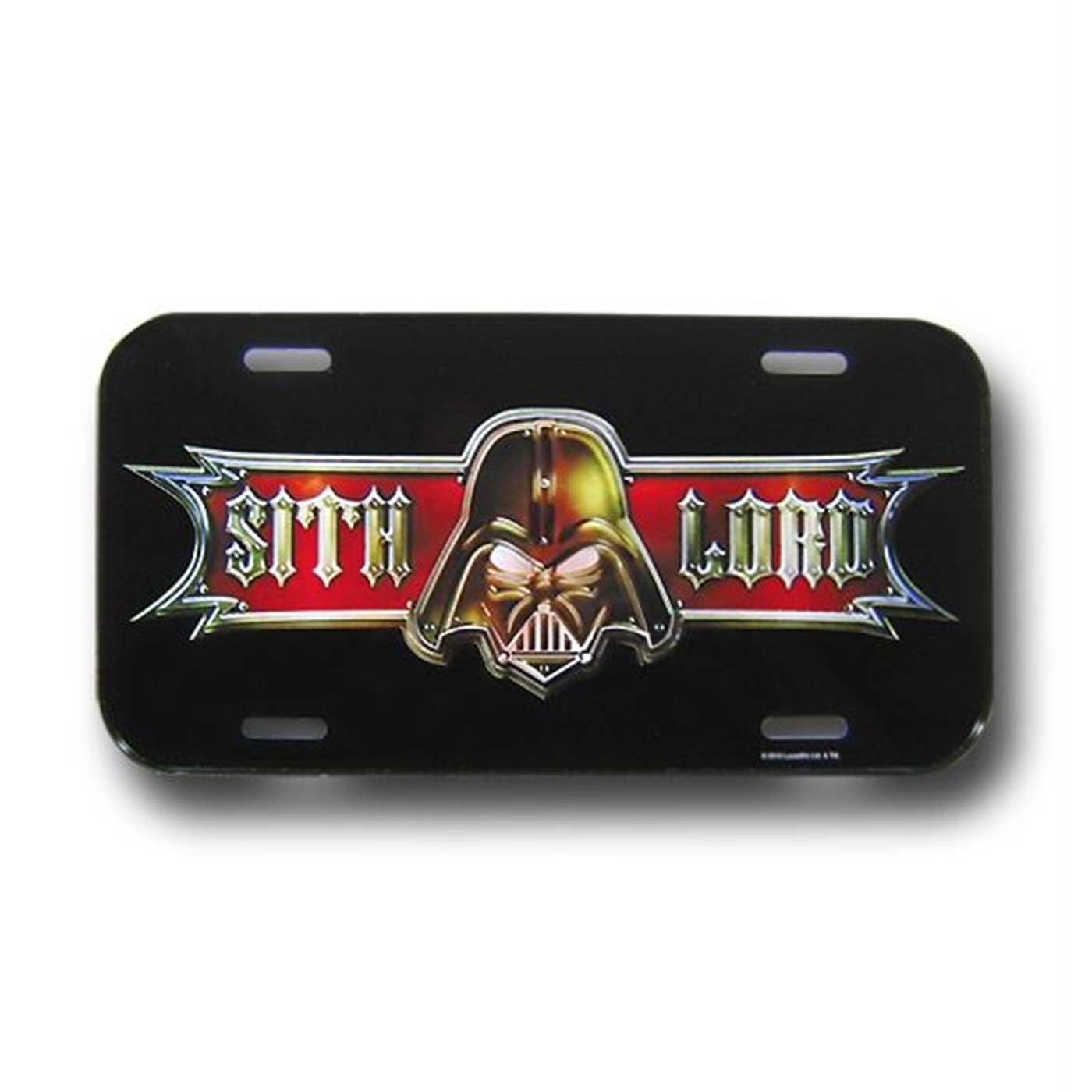 Star Wars Sith Lord License Plate, Black
