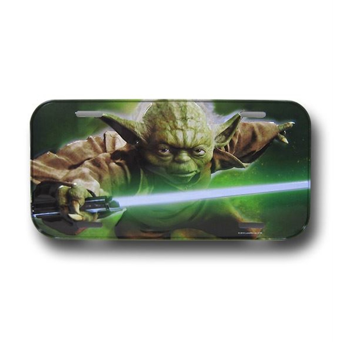 Star Wars Yoda Attack License Plate, Green