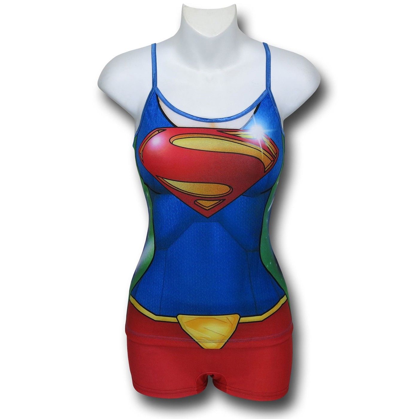 Supergirl 52 Women's Costume Cami & Boyshorts Set, Blue