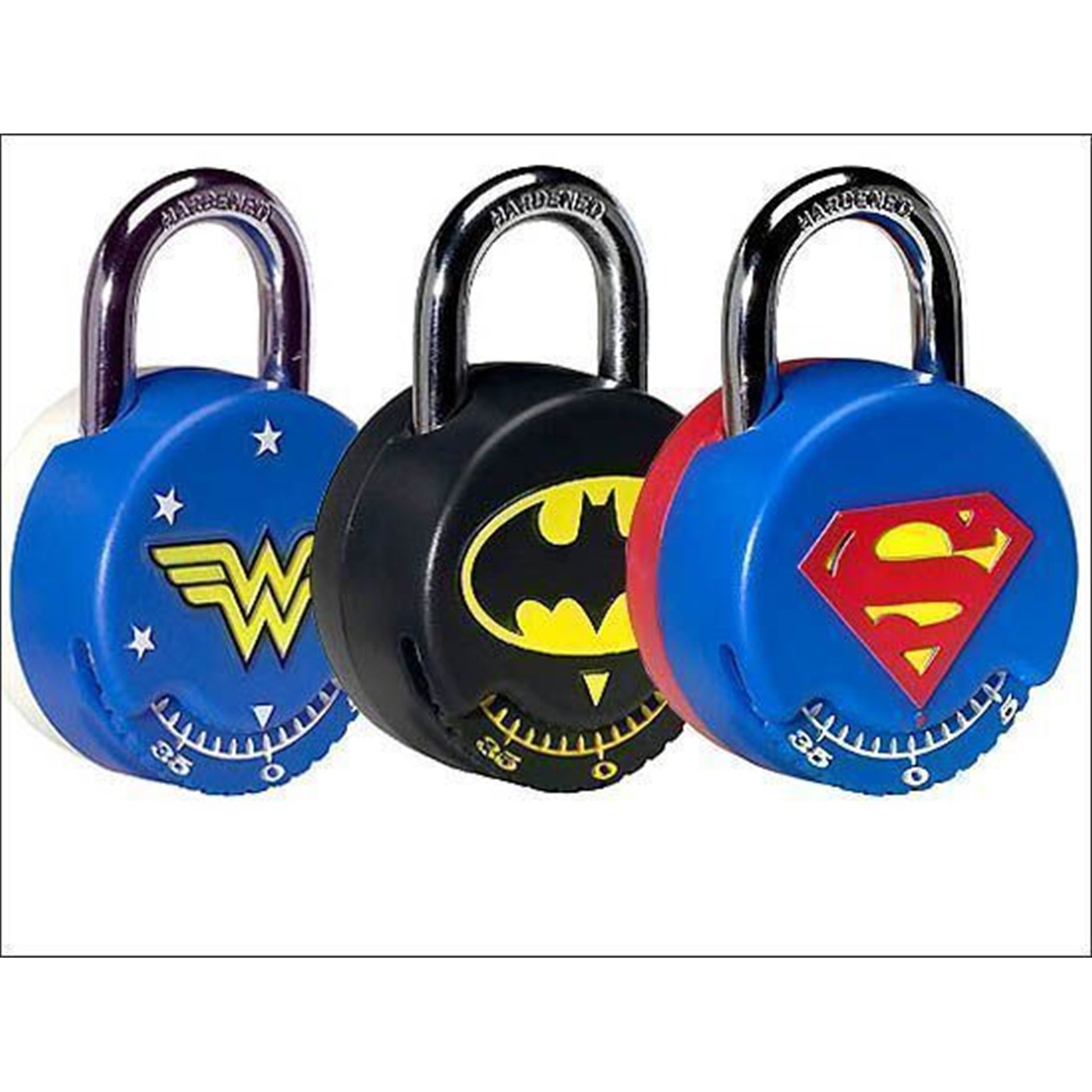 Superman  Batman  Wonder Woman Lock Set