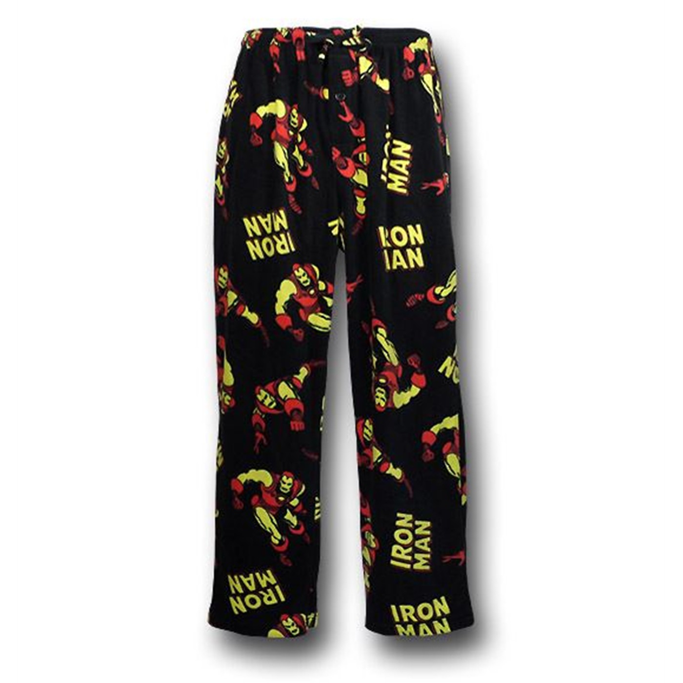 Iron Man Retro Armor and Logo Lounge Pants, Black