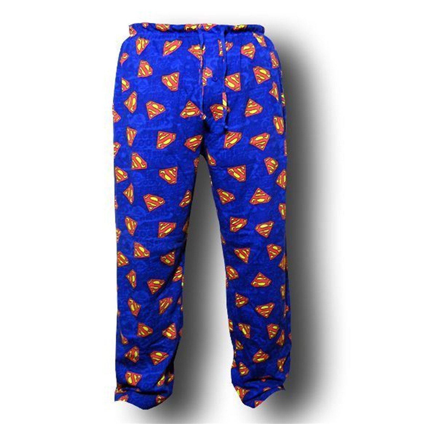 Superman Trivia Symbol Lounge Pants, Blue
