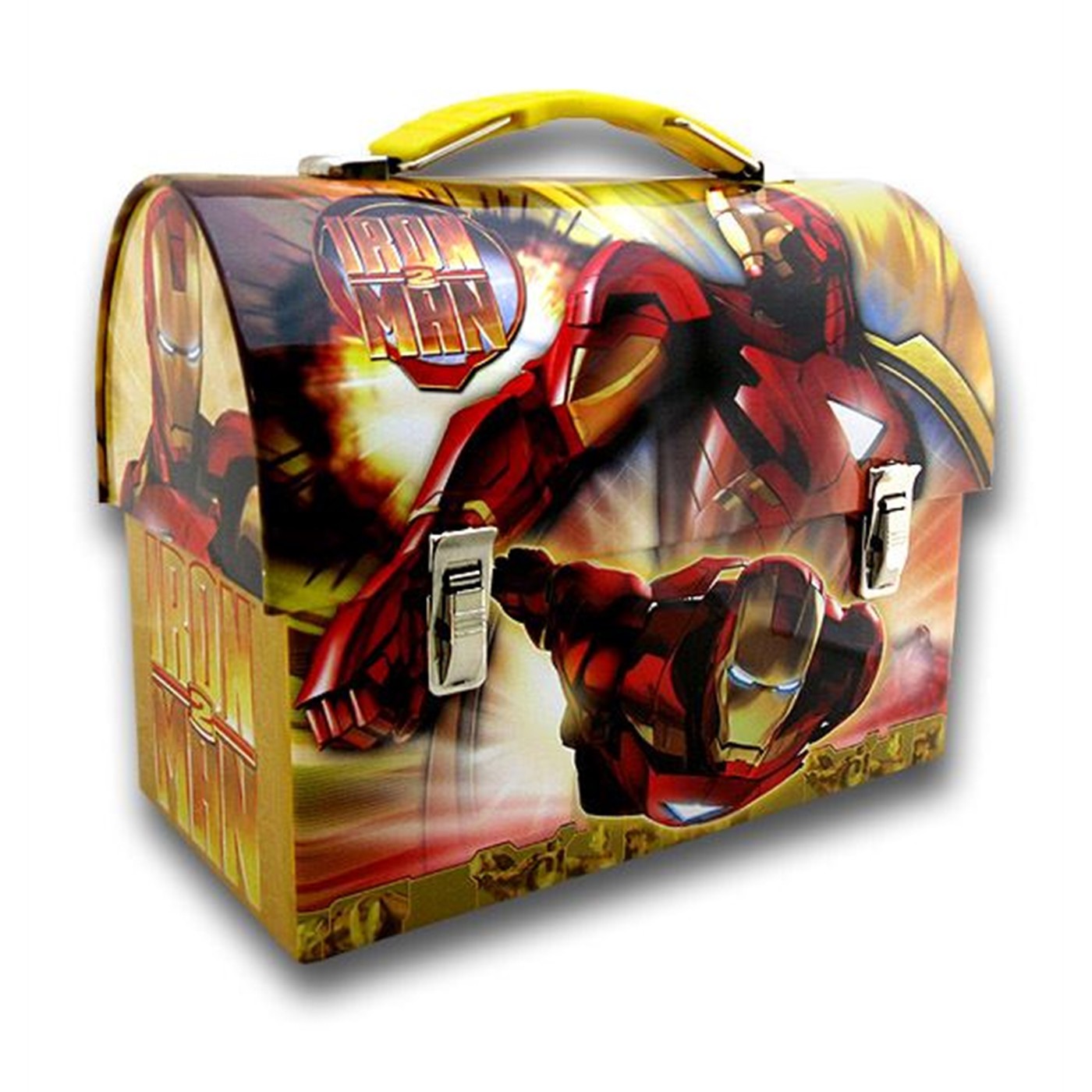 Iron Man 2 Flying Yellow Dome Lunchbox
