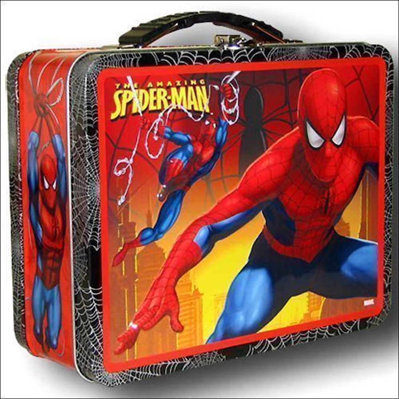 Spiderman Lunchbox Black Trim