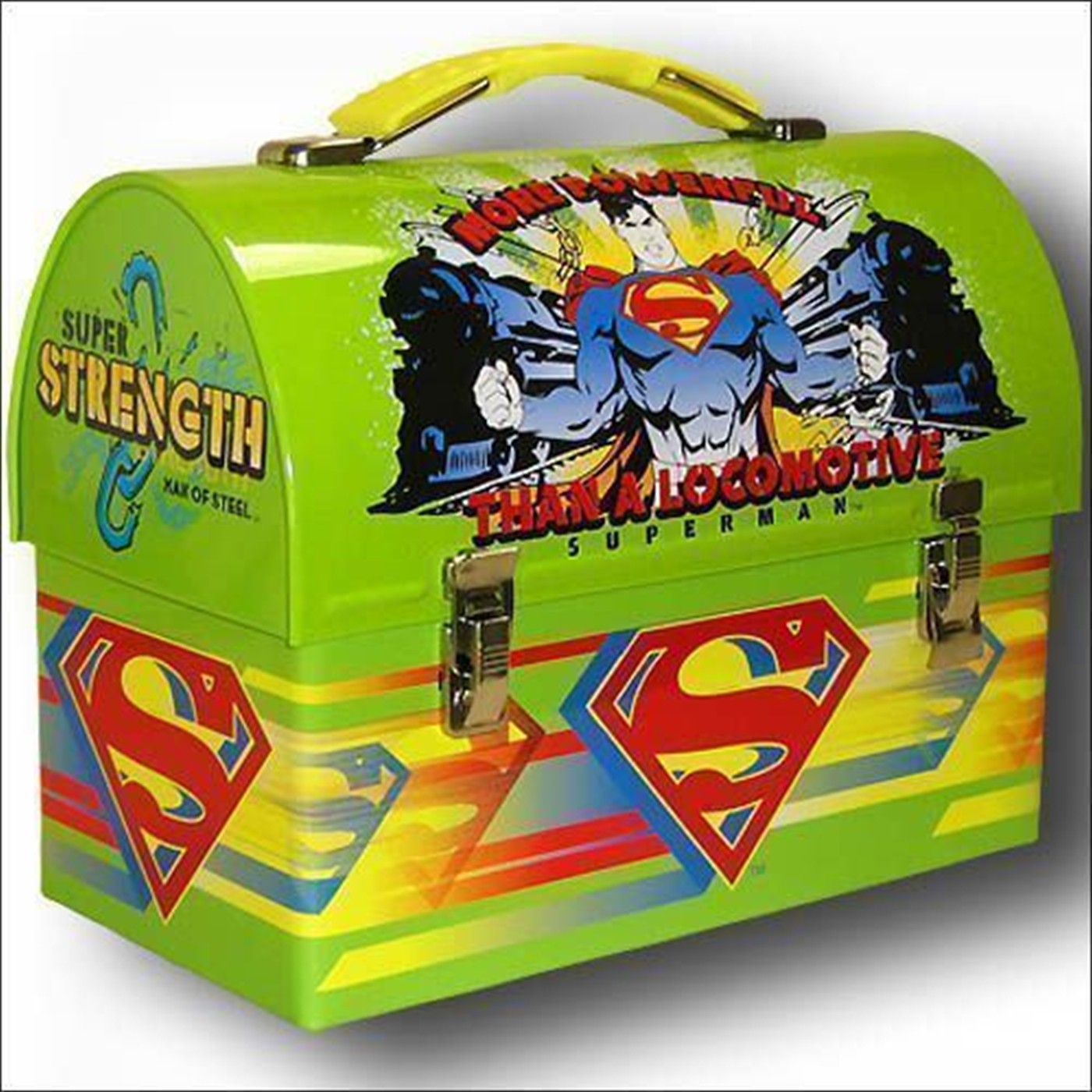 Superman Lunchbox Green Dome
