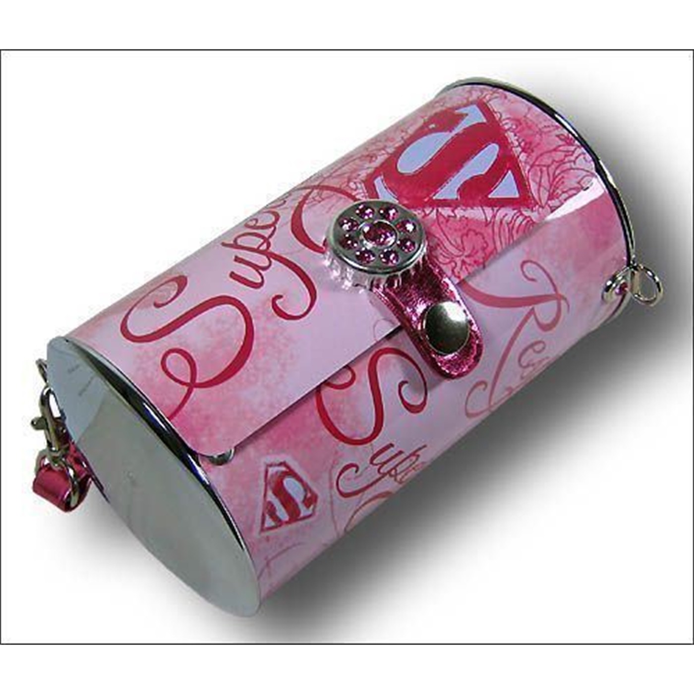 Supergirl Purse Cylinder Tin Tote
