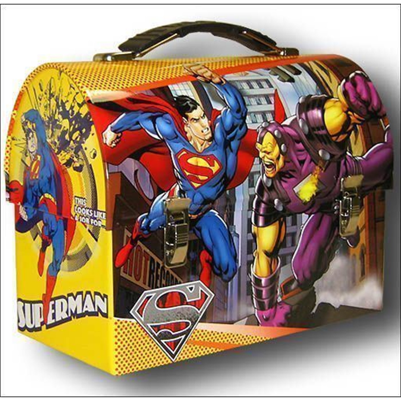 Superman Lunchbox Yellow Dome