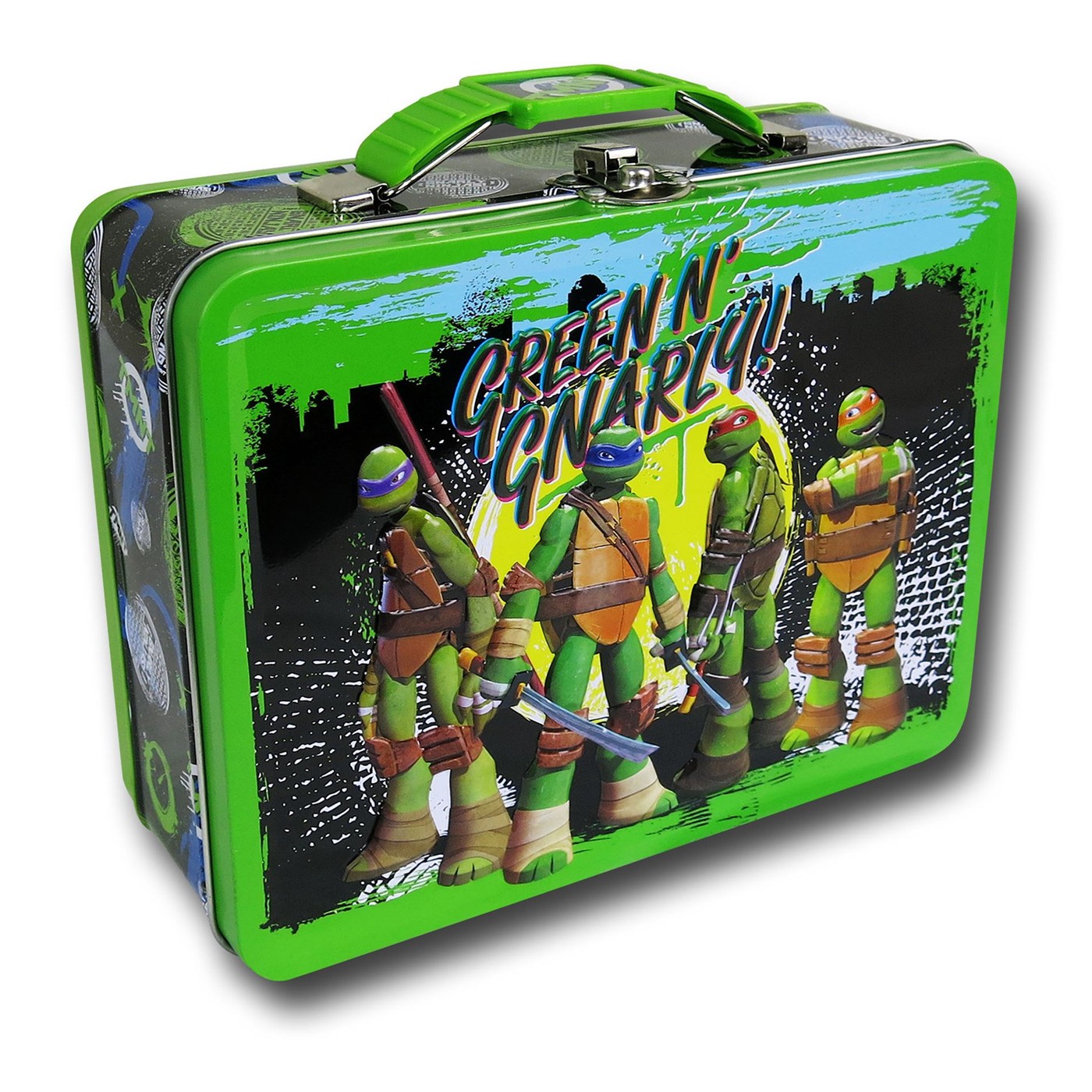 TMNT Green & Gnarly Tin Lunch Box, Green