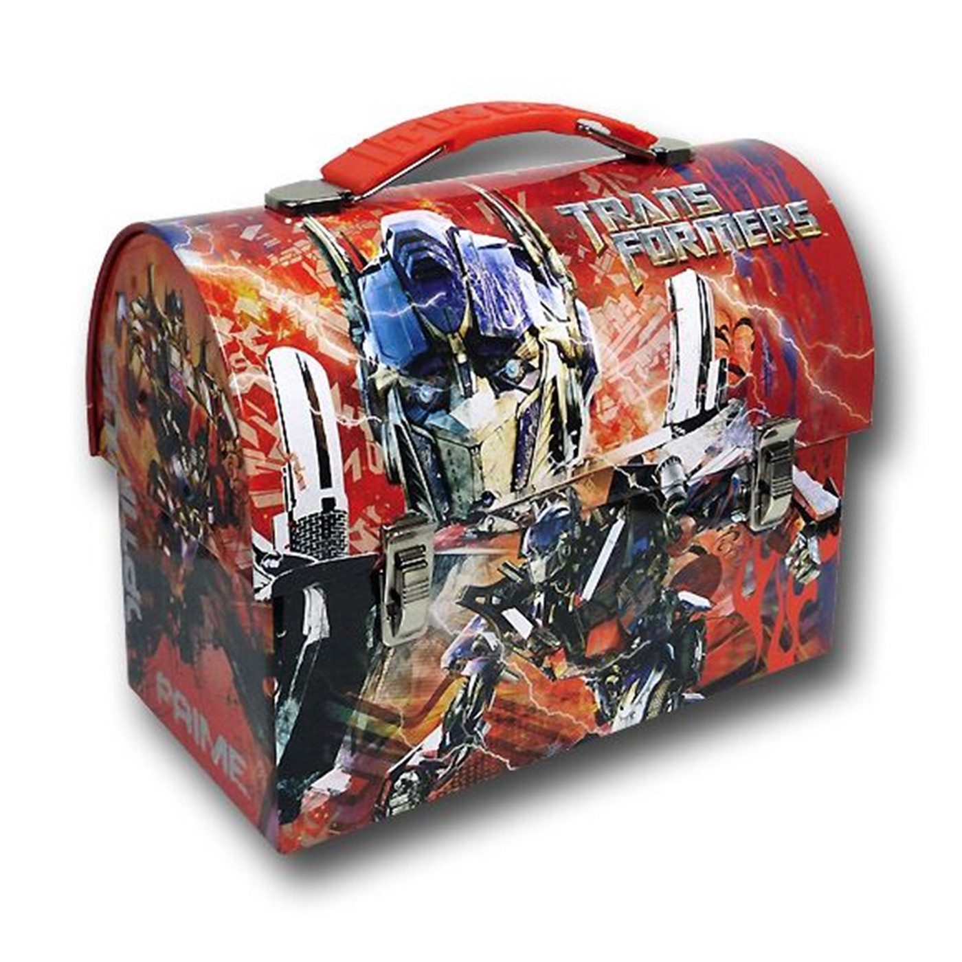 Transformers Red Optimus Domed Lunchbox