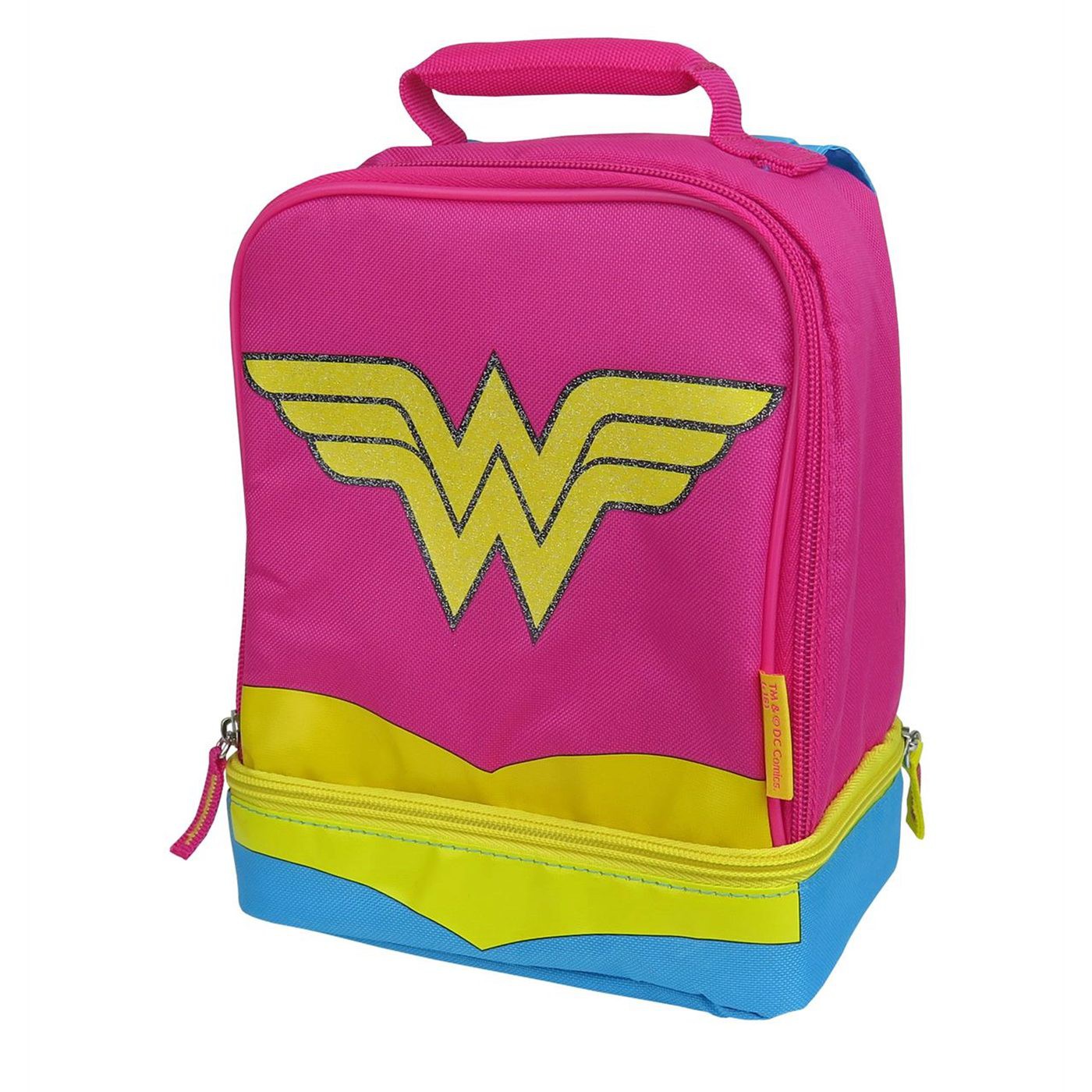 Wonder Woman Dual Lunchbox with Cape, Pink