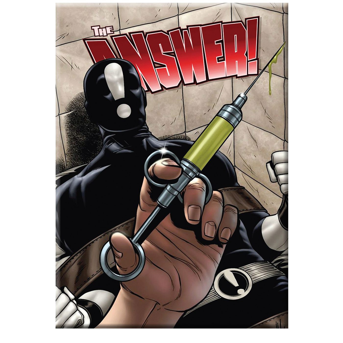 The Answer Syringe Magnet, Black