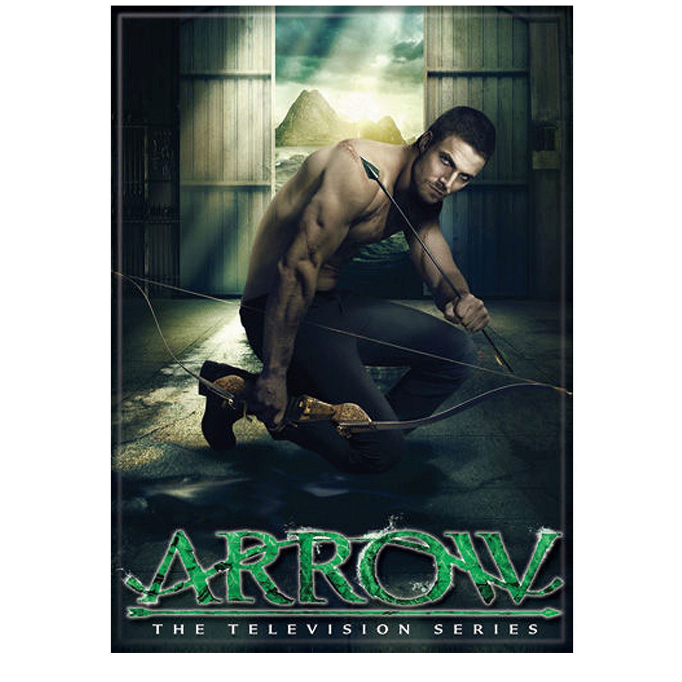 Arrow TV Show Crouch Magnet, Green
