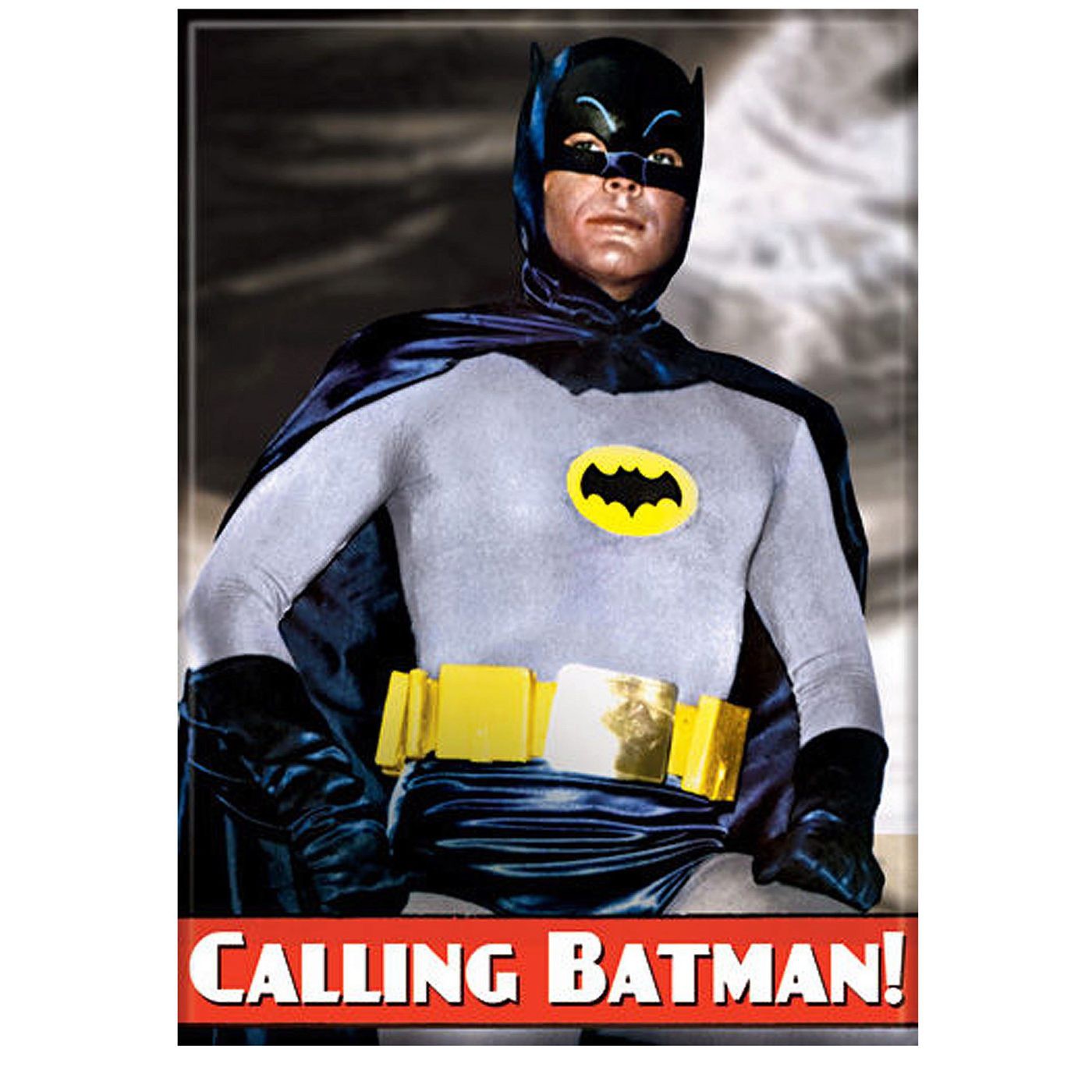 Batman 66 Calling Batman Magnet, Grey