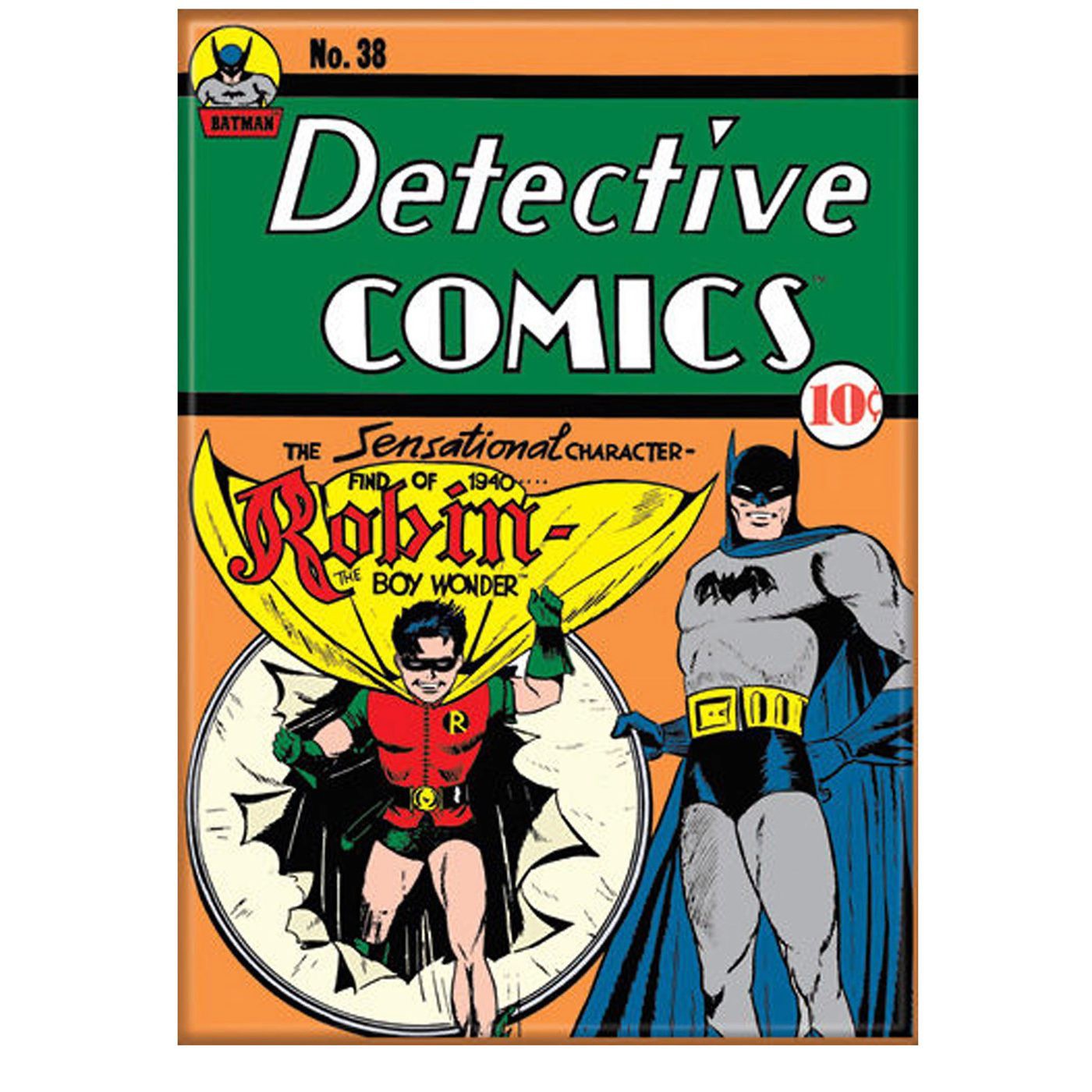 Batman Detective Comics Introducing Robin Magnet, Orange