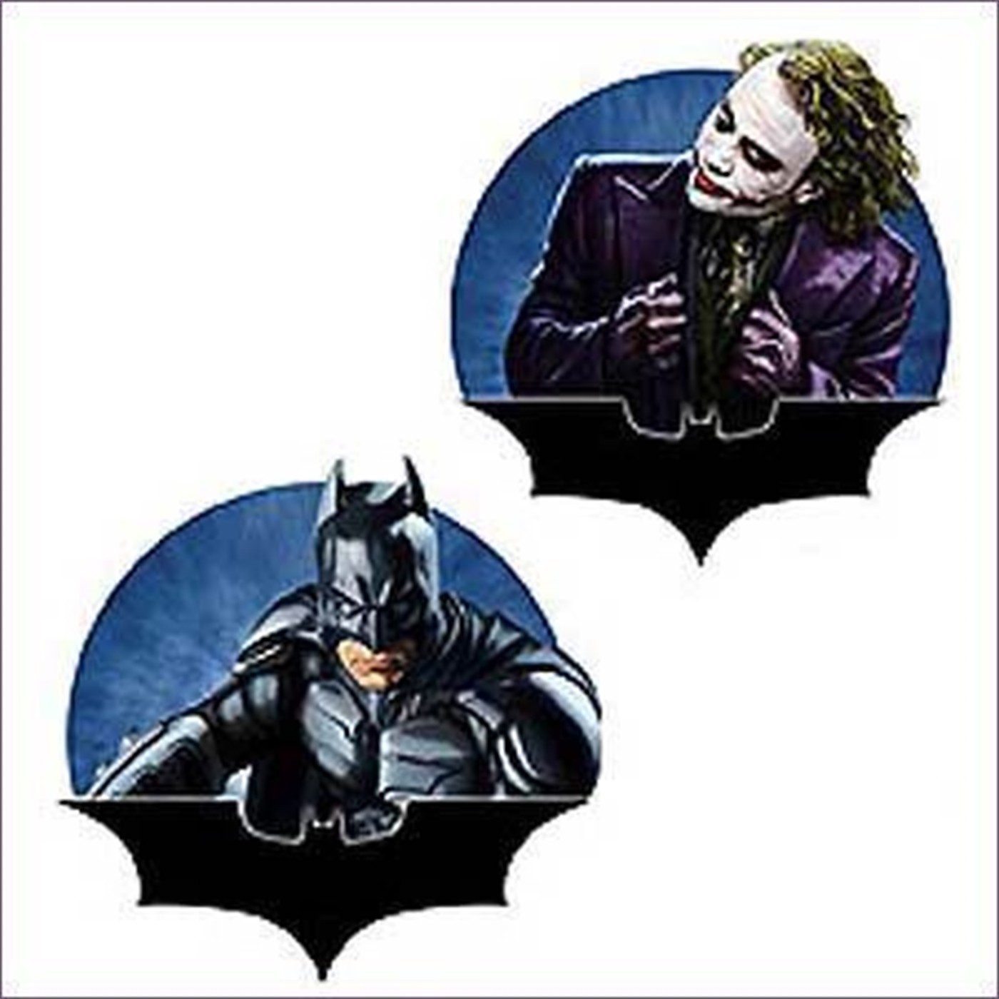 Batman Dark Knight And Joker Resin Magnet Set