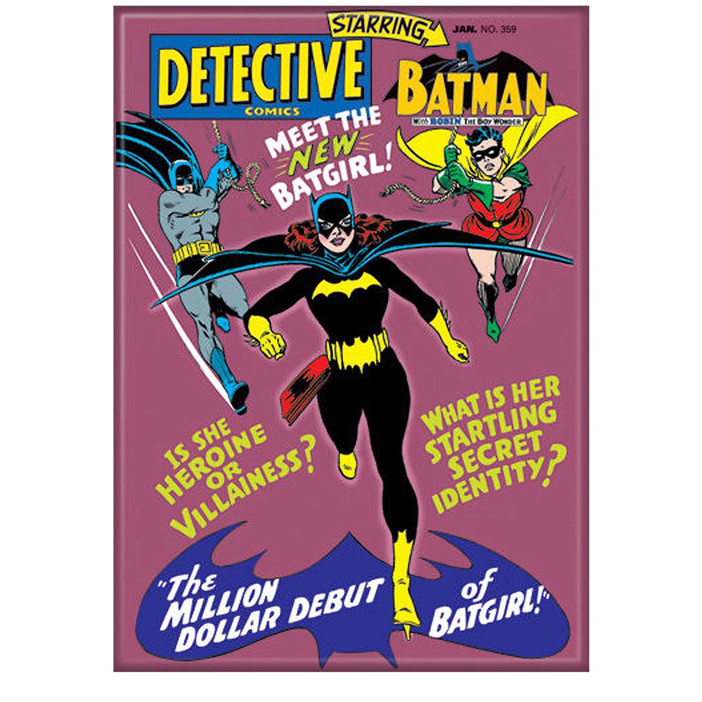 Batman Detective #359 Meet Batgirl Magnet, Purple