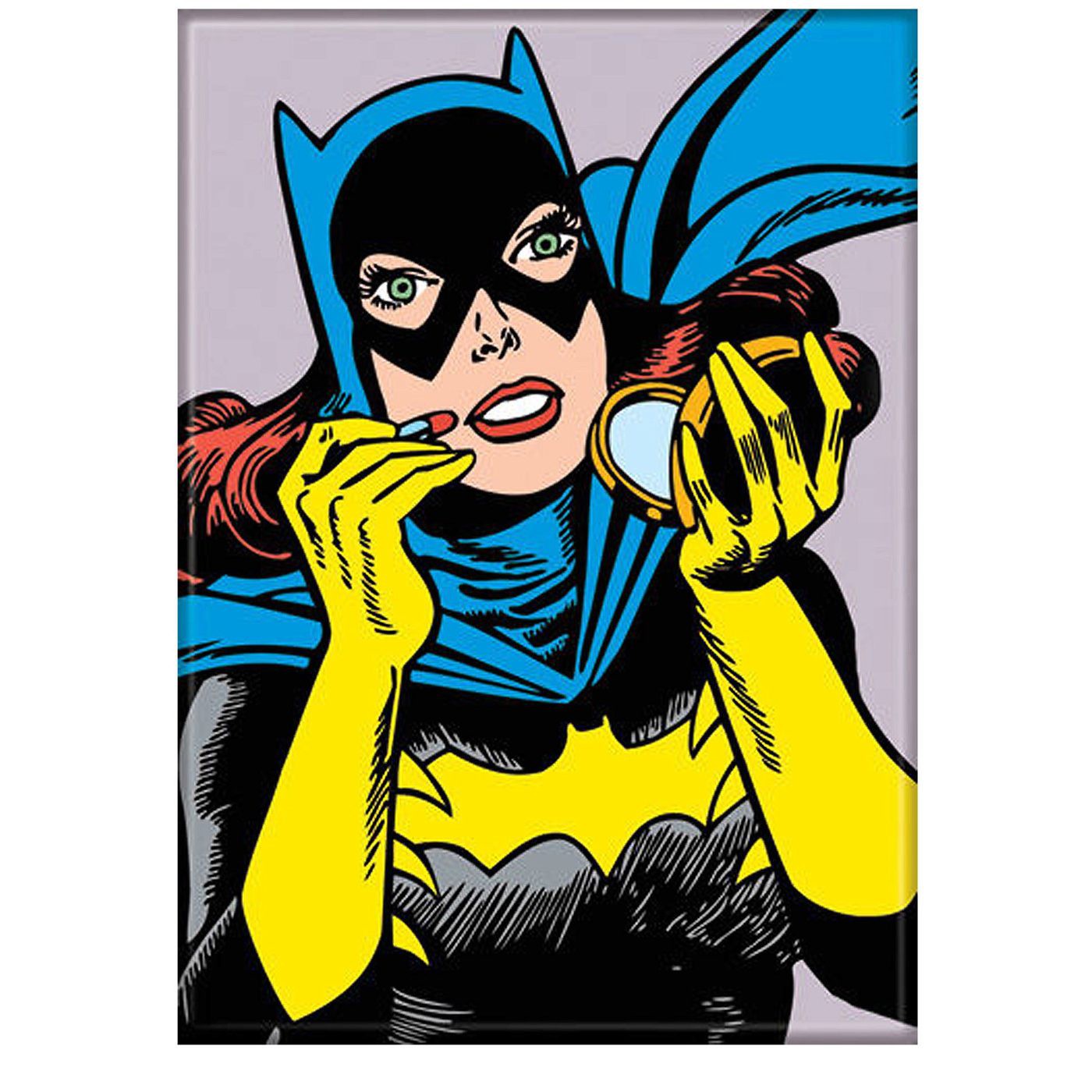 Batgirl Compact Magnet, Grey