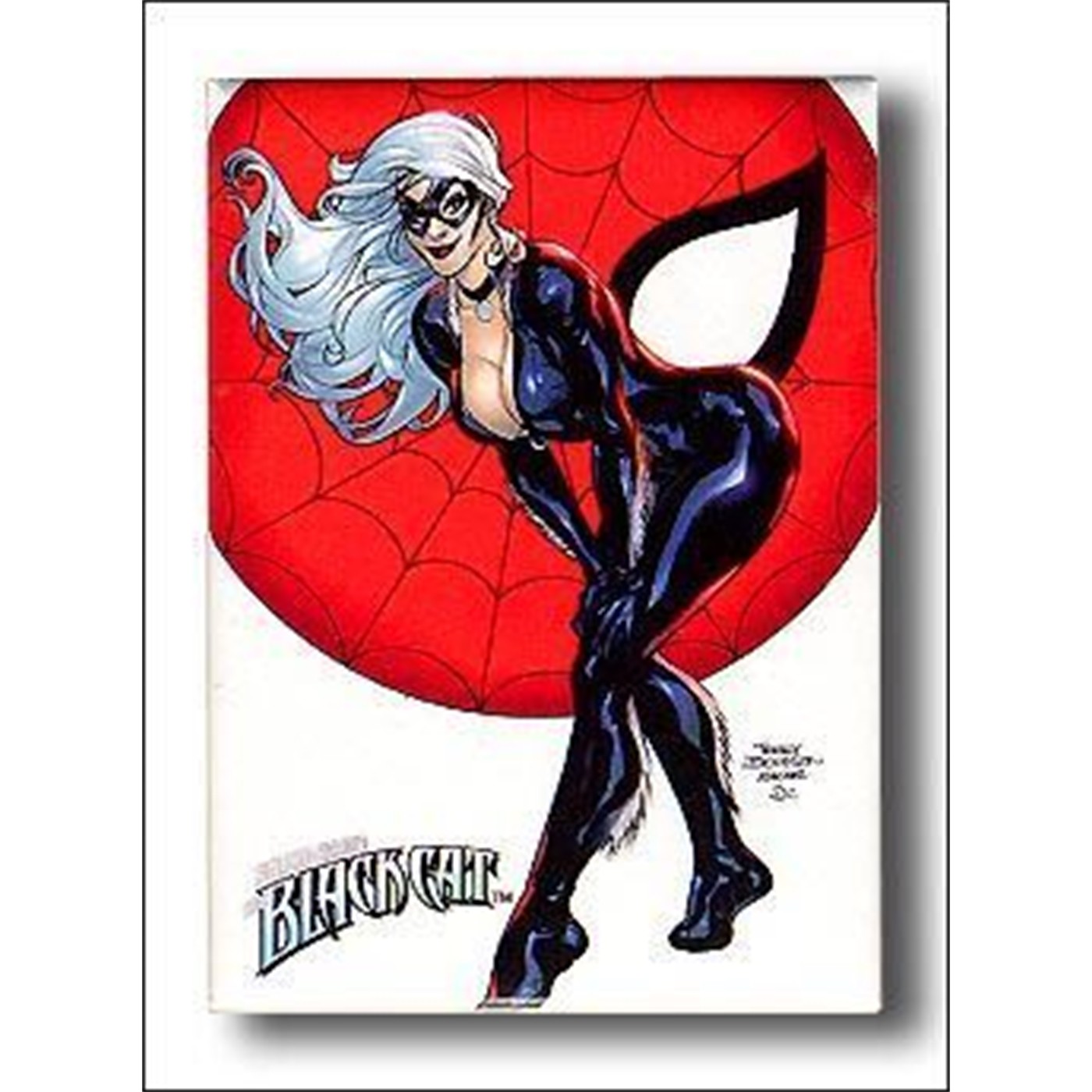 Black Cat Magnet - Bent Over