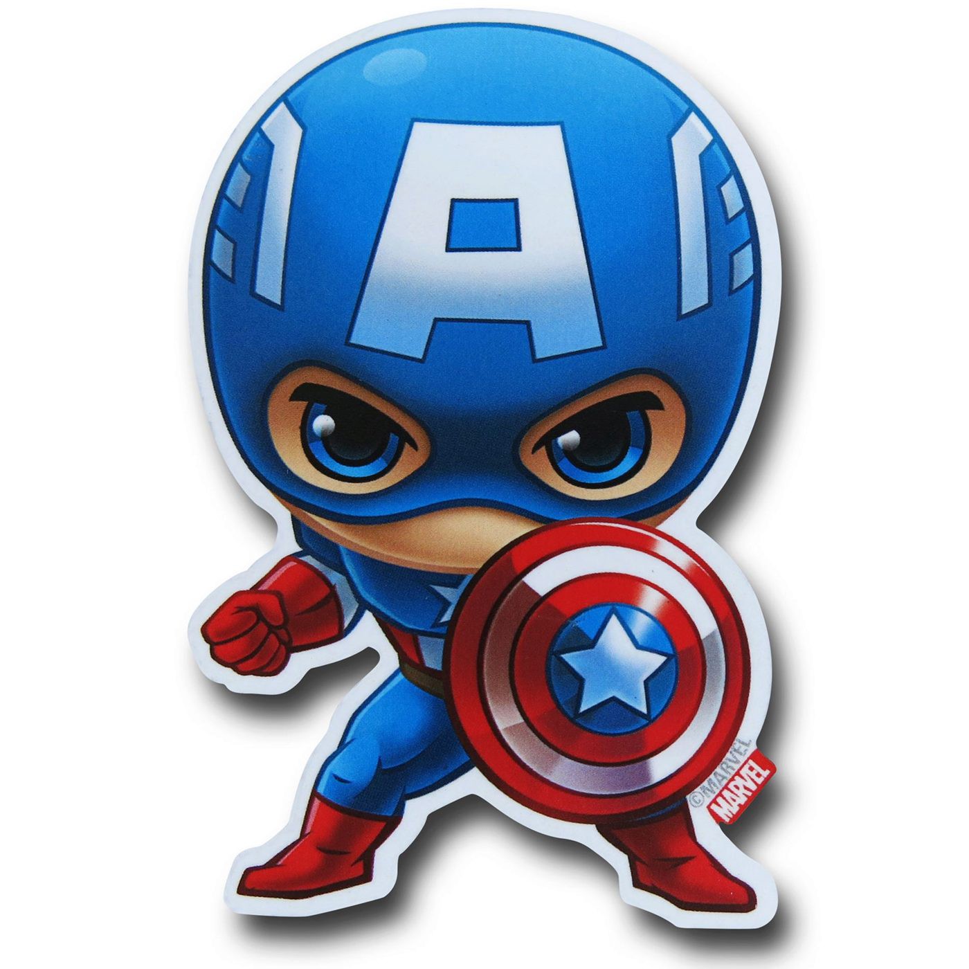 Captain America Funky Chunky Magnet, Blue
