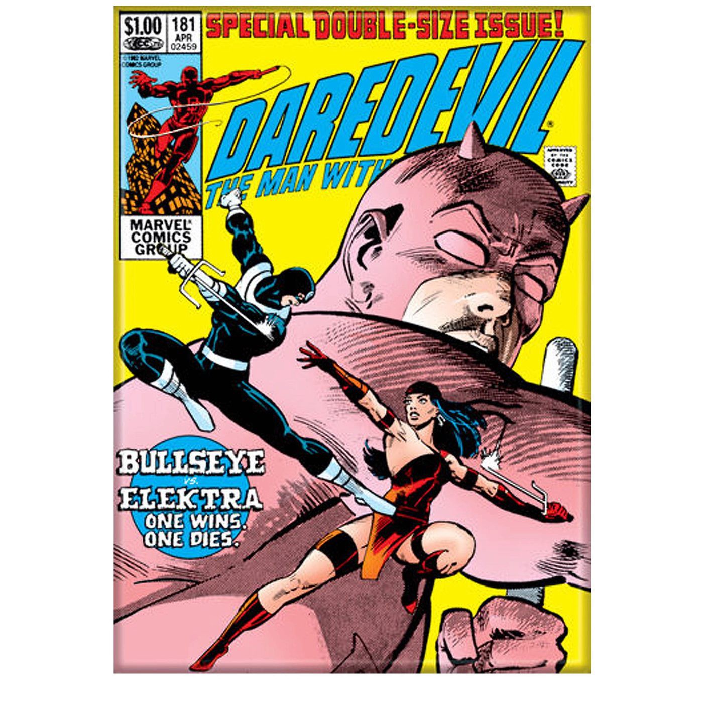 Daredevil #181 Cover Magnet, Yellow