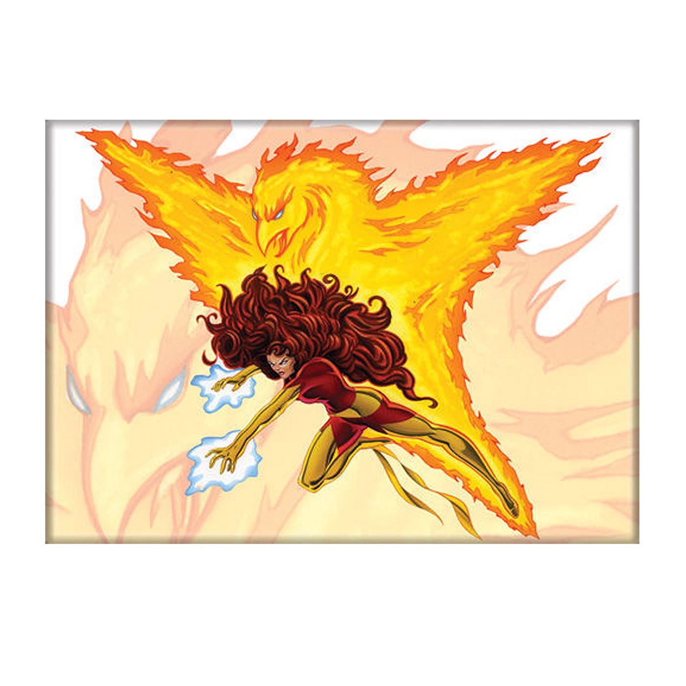 Dark Phoenix Firebird Magnet, Orange