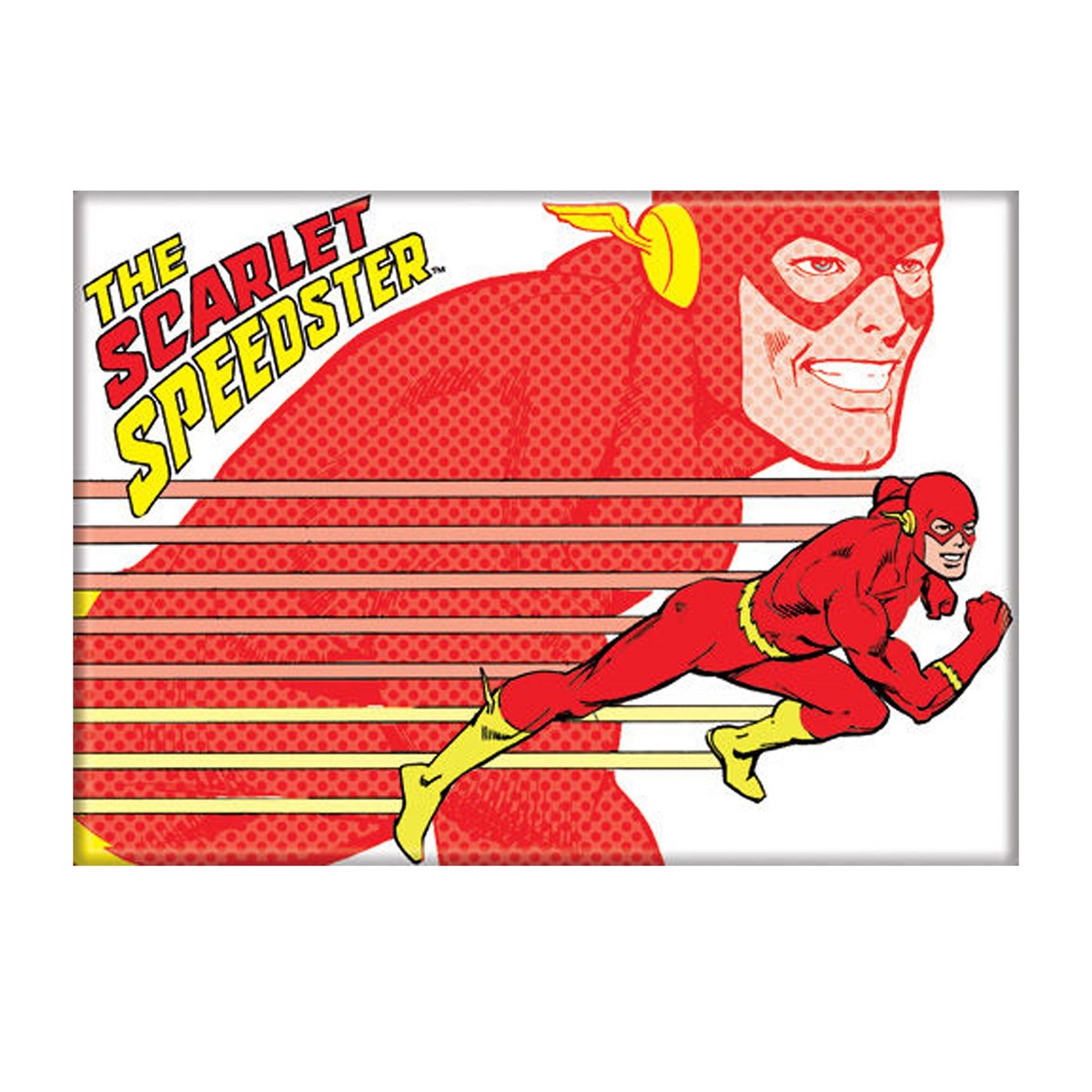 The Flash White Scarlet Speedster Magnet, White