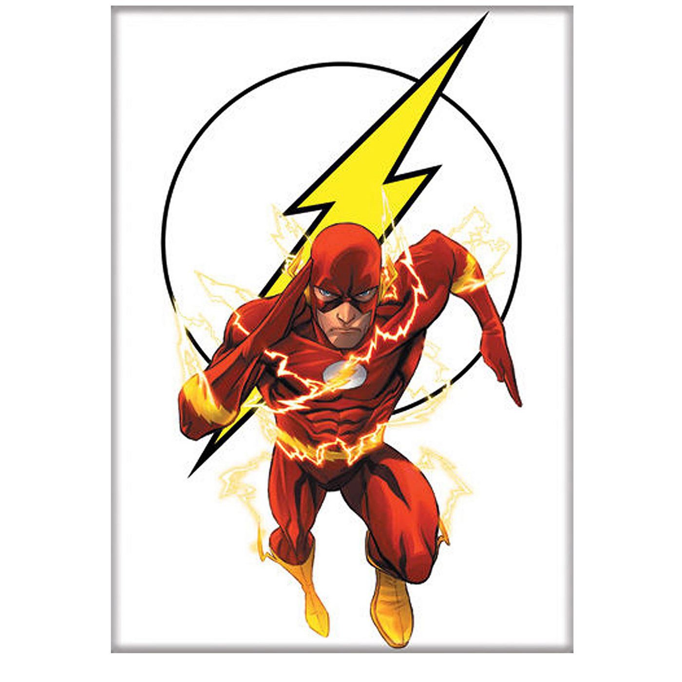Flash Runner Logo White Magnet