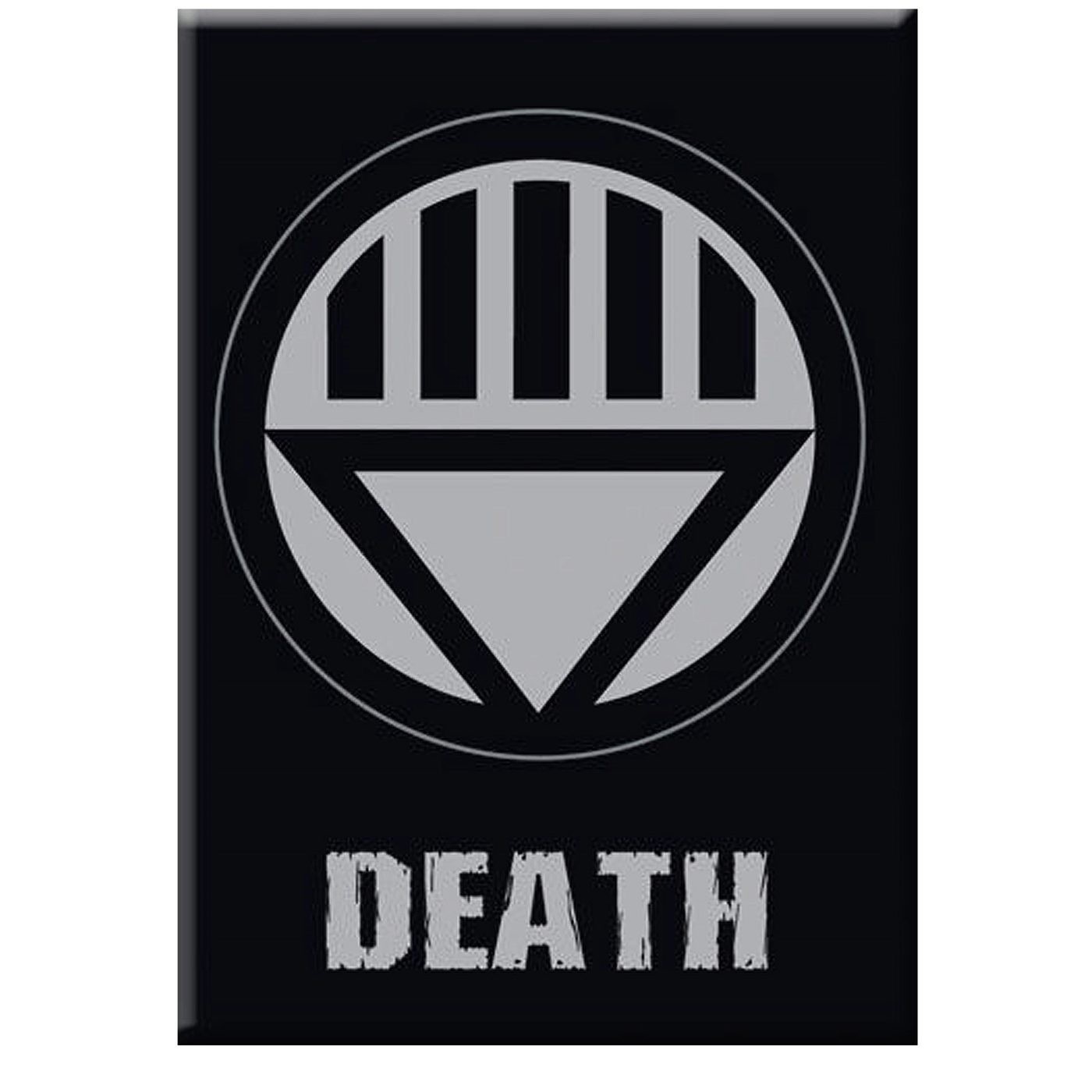 Green Lantern Black Death Symbol Magnet, Black