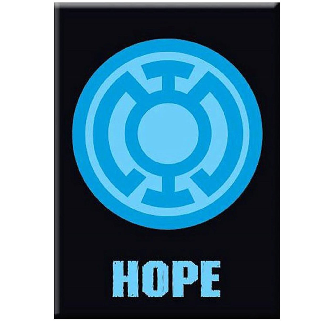 Green Lantern Hope Symbol Magnet, Black