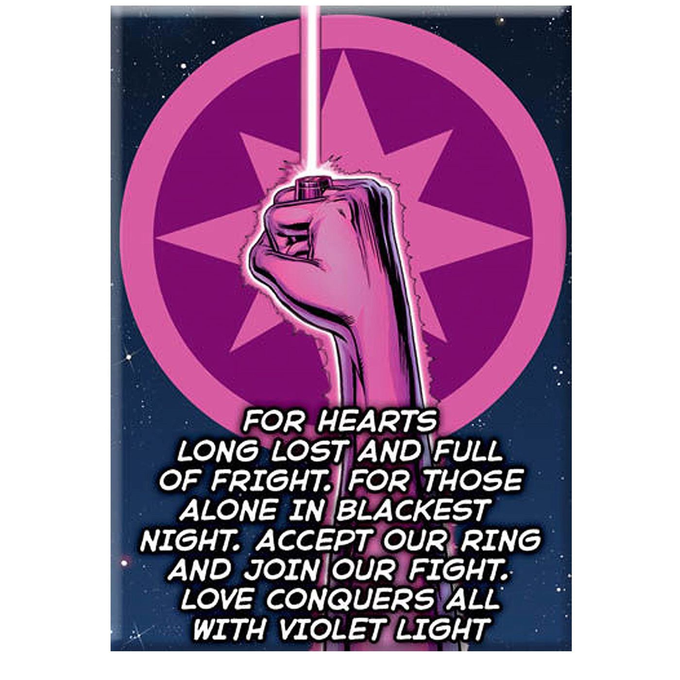 Green Lantern Violet Lantern Oath Magnet