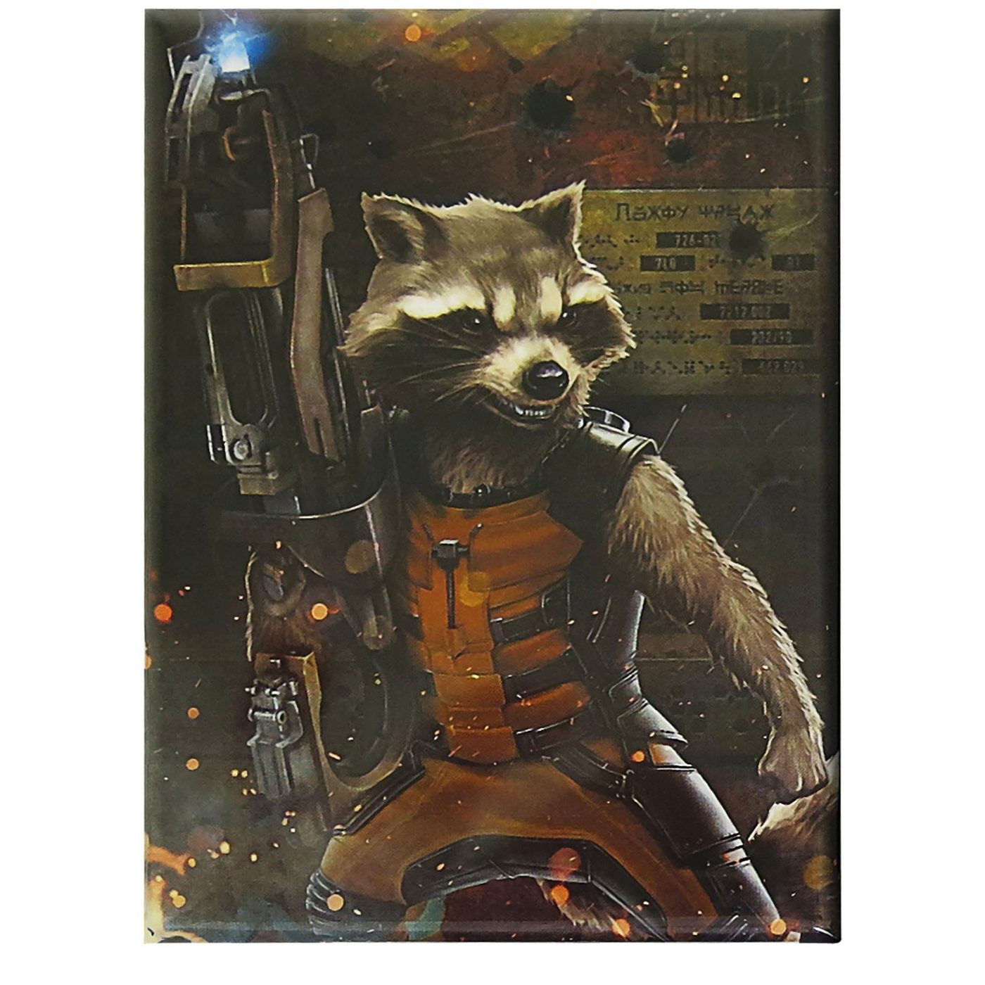 GOTG Rocket Raccoon Magnet, Beige