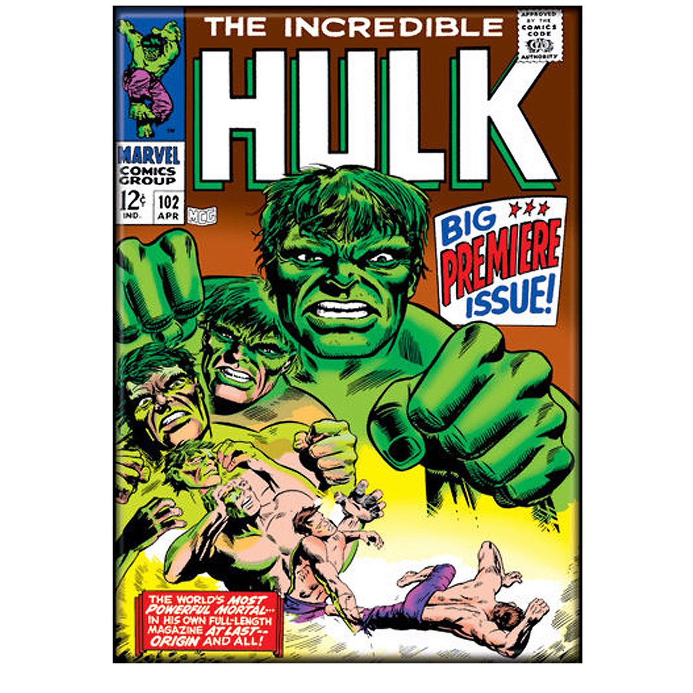 Incredible Hulk #102 Cover Magnet, Green