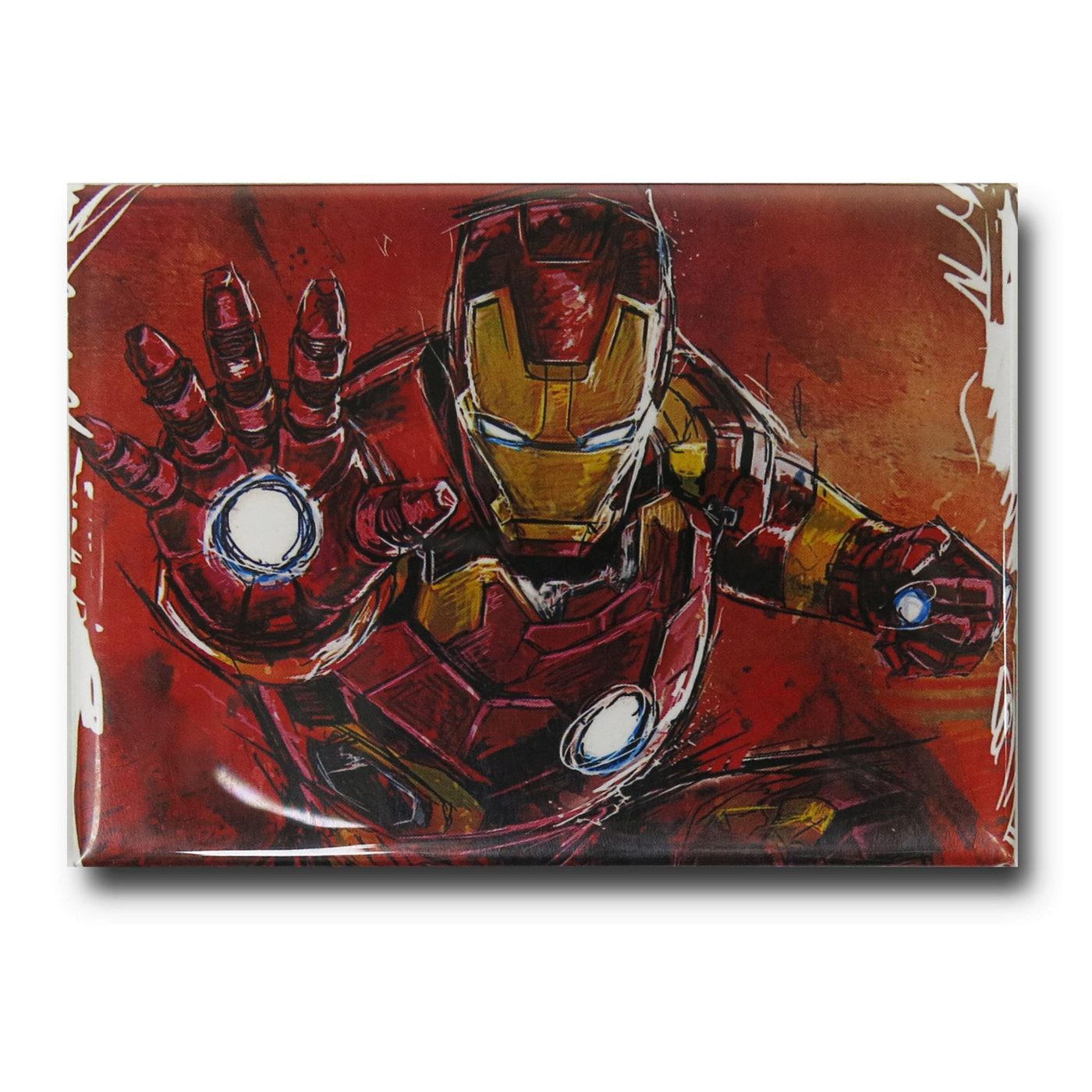 Iron Man Age of Ultron Distressed Magnet, Red