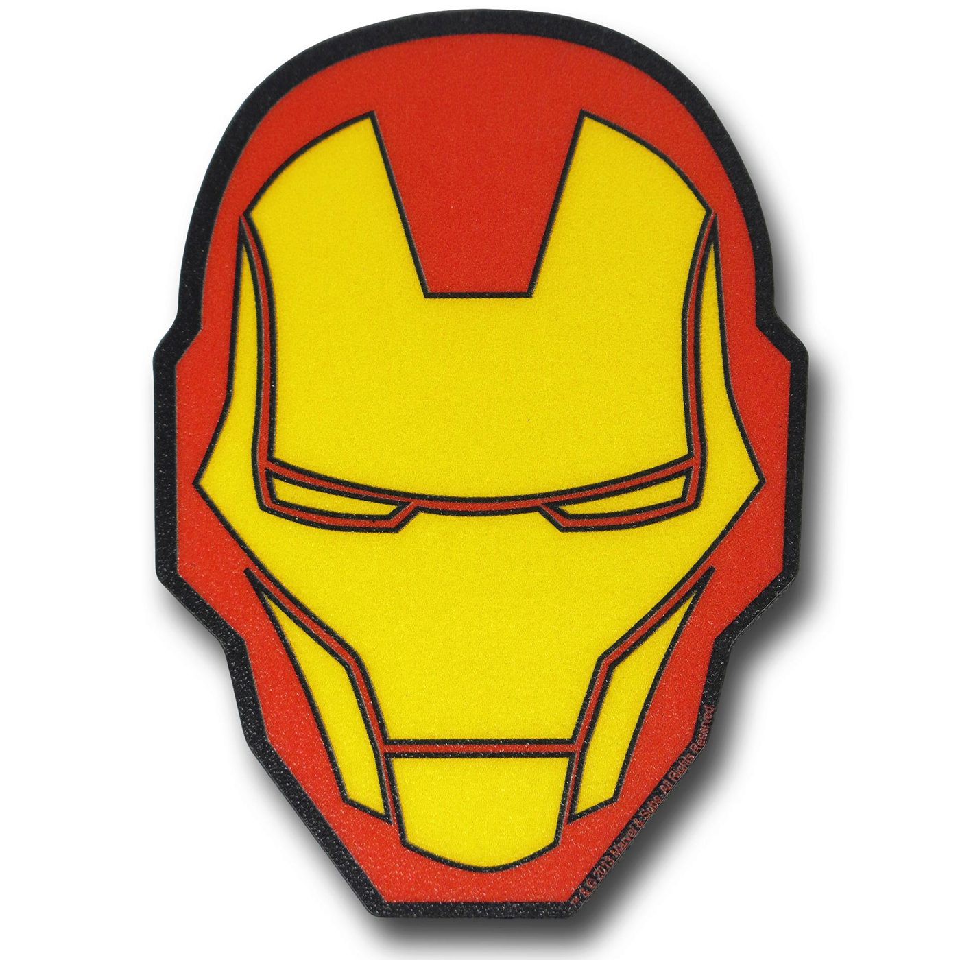 Iron Man Head Chunky Magnet, Yellow