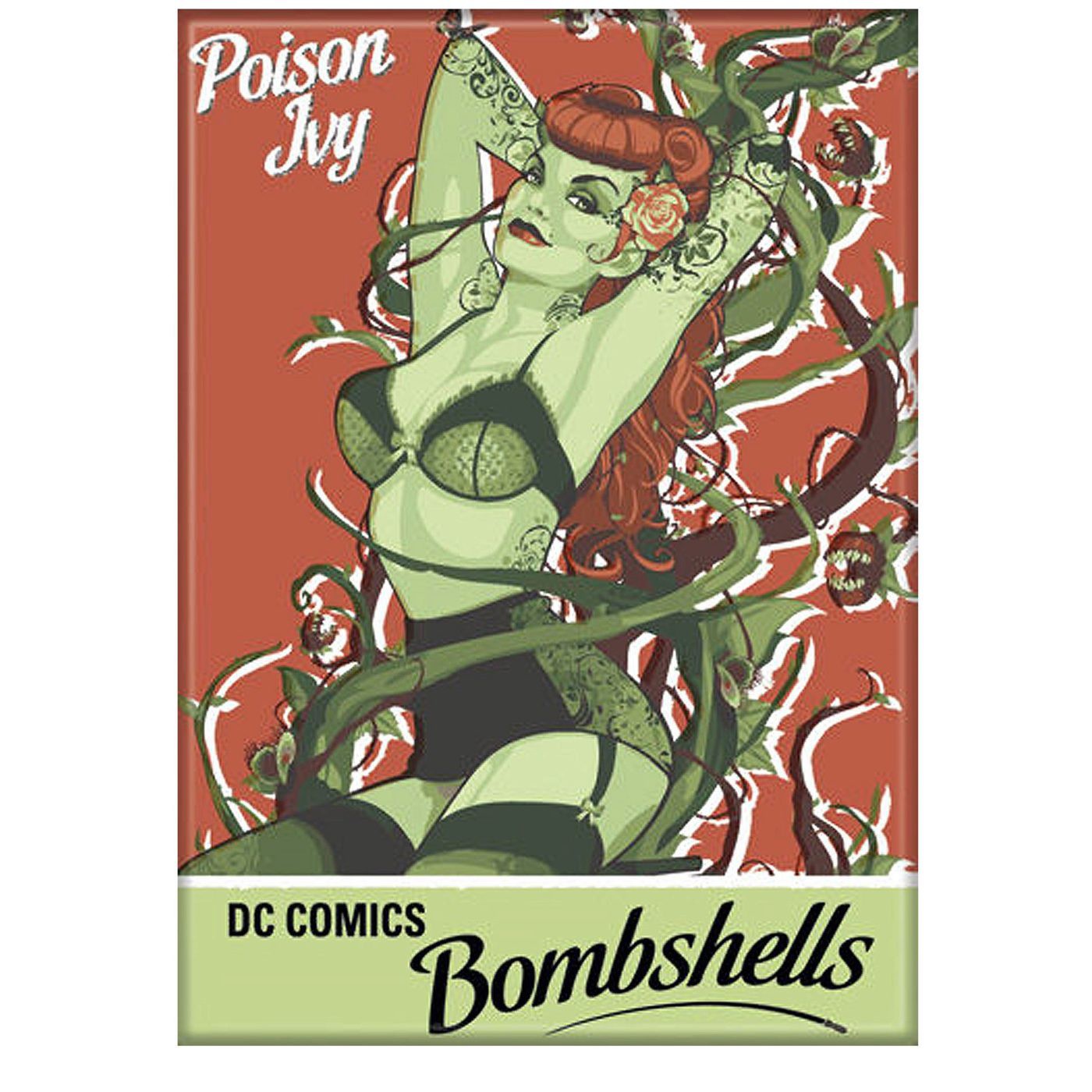 Poison Ivy DC Bombshells Magnet, Green