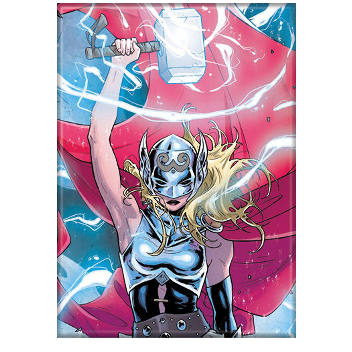Lady Thor Lightning Magnet, Blue