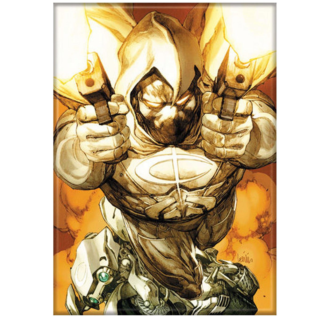 Moon Knight Vengeance Magnet, Yellow