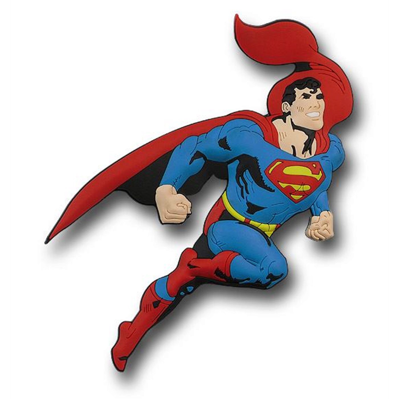 Superman 3D Die Cut Rubber Magnet, Blue