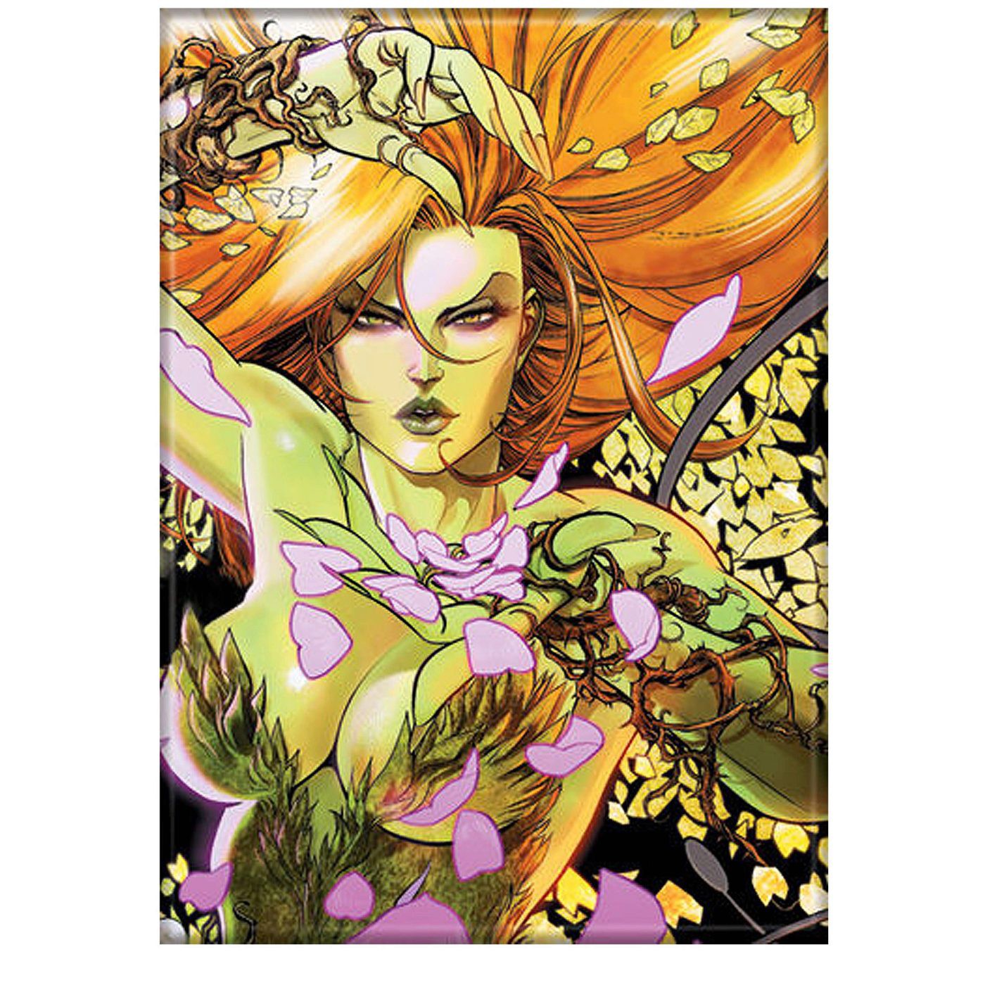 Poison Ivy Poison Petals Magnet, Green