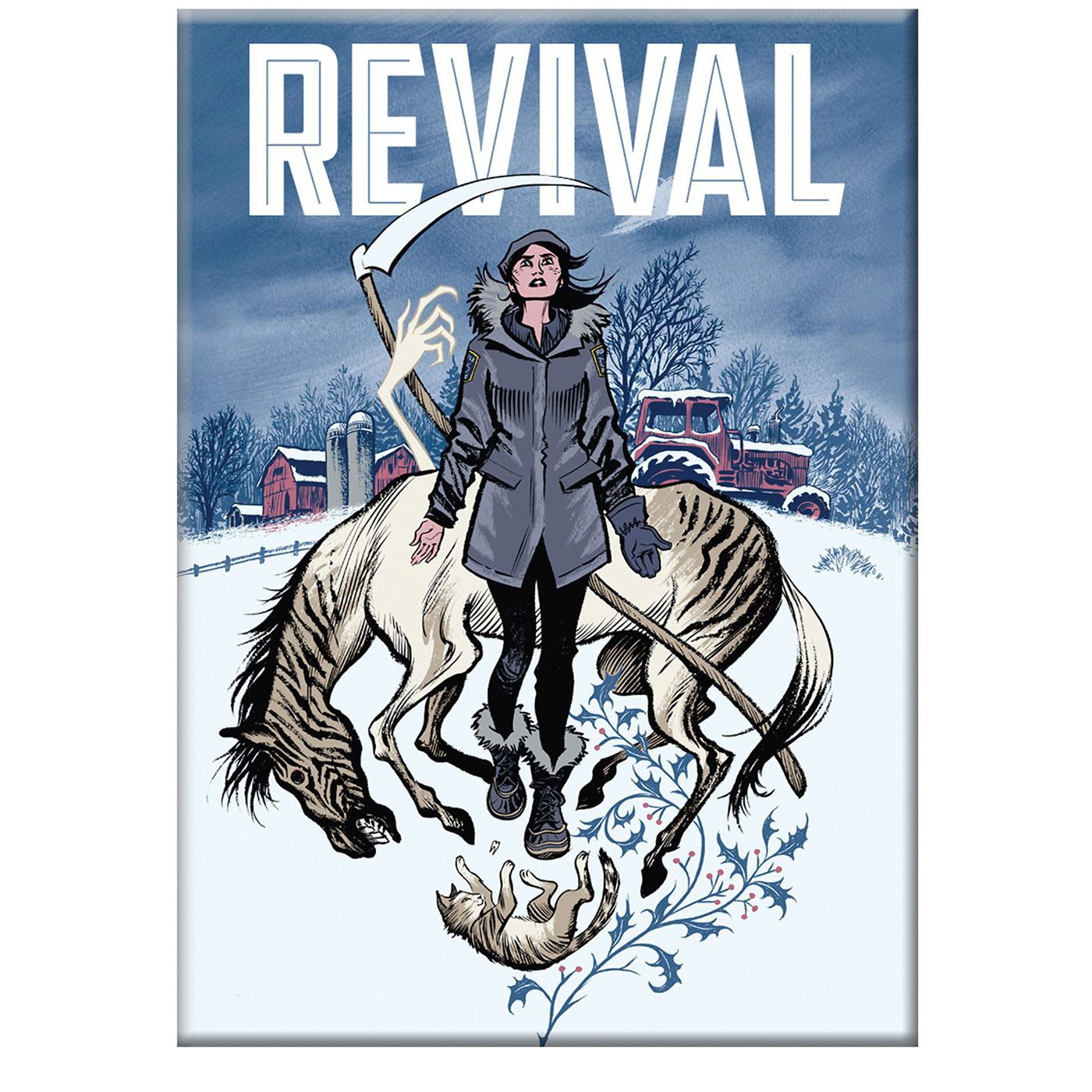 Revival Dana Farm Magnet, Blue