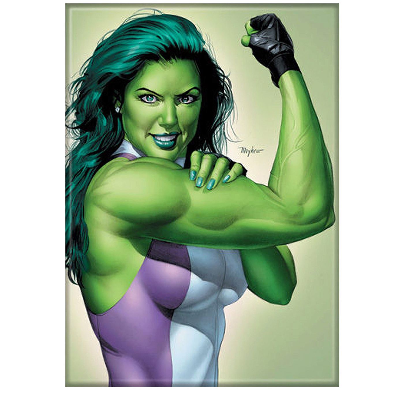 She-Hulk Flexing Magnet, Green